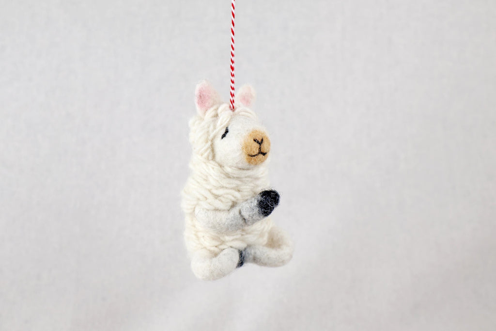 Anhänger Yoga Lama I Weihnachtslama I Weihnachtsanhänger I Christbaumschmuck I Weihnachtsdeko I Weihnachtsbaum I Weihnachtslama I
