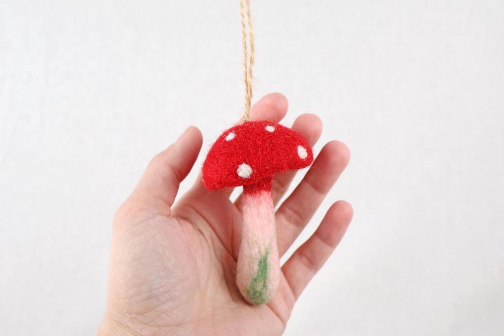 Weihnachtsanhänger Pilz I Christbaumschmuck Weihnachtsdeko I Fliegenpilz I Winter Weihnachtsbaum I Pilzanhänger