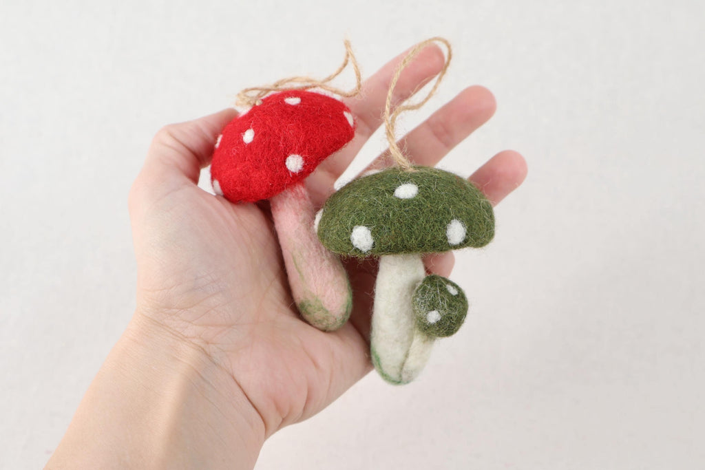 Weihnachtsanhänger Pilz I Christbaumschmuck Weihnachtsdeko I Fliegenpilz I Winter Weihnachtsbaum I Pilzanhänger