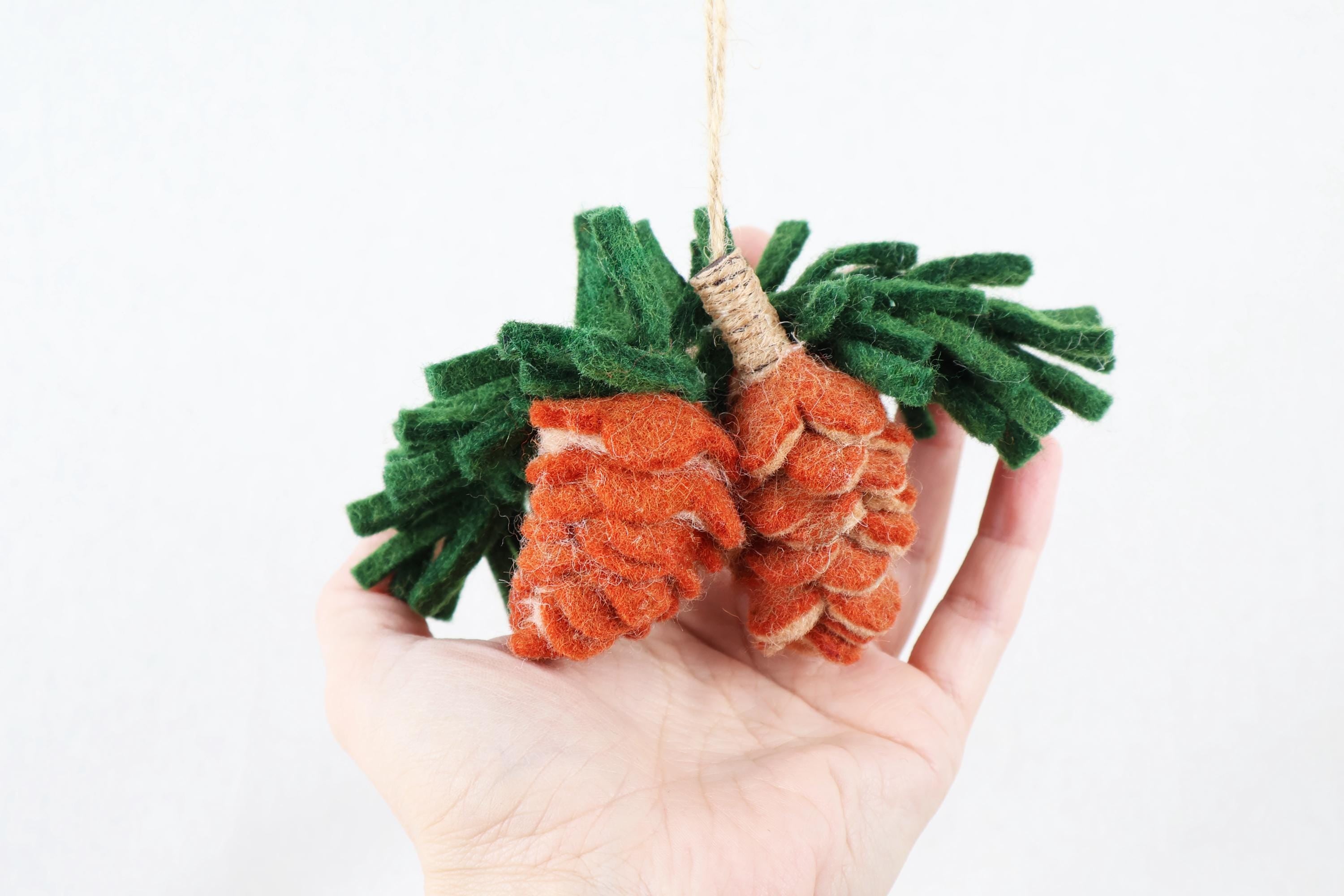 Weihnachtsanhänger Tannenzapfen I Christbaumschmuck I Weihnachtsdeko I Herbstdeko I Winter Weihnachtsbaum I Kiefernzapfen I Walddeko Filz
