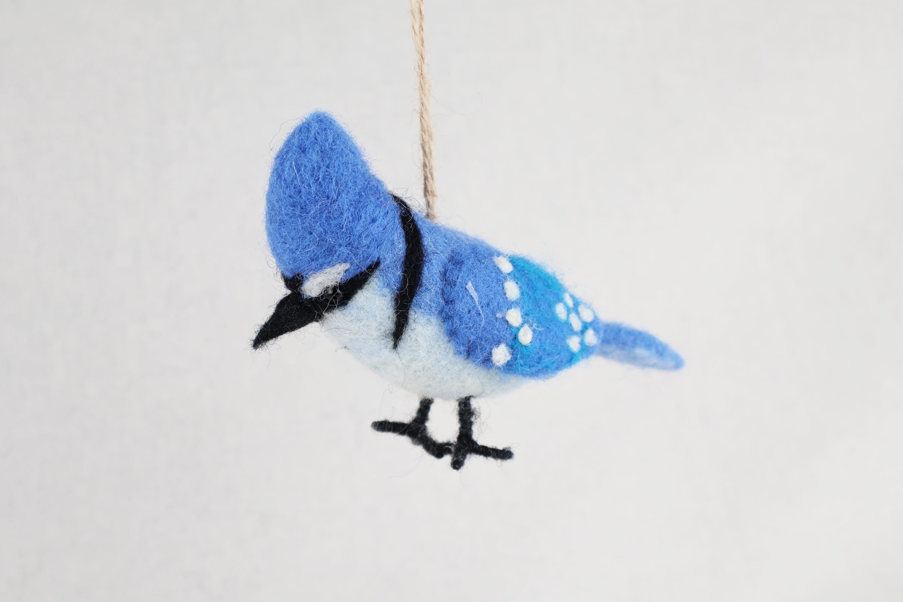 Filzanhänger Blauhäher I Christbaumschmuck I Weihnachtsdeko I Winterdeko I Weihnachtsbaum I Frühlingsdeko I Vogeldeko I Naturdeko I Fair