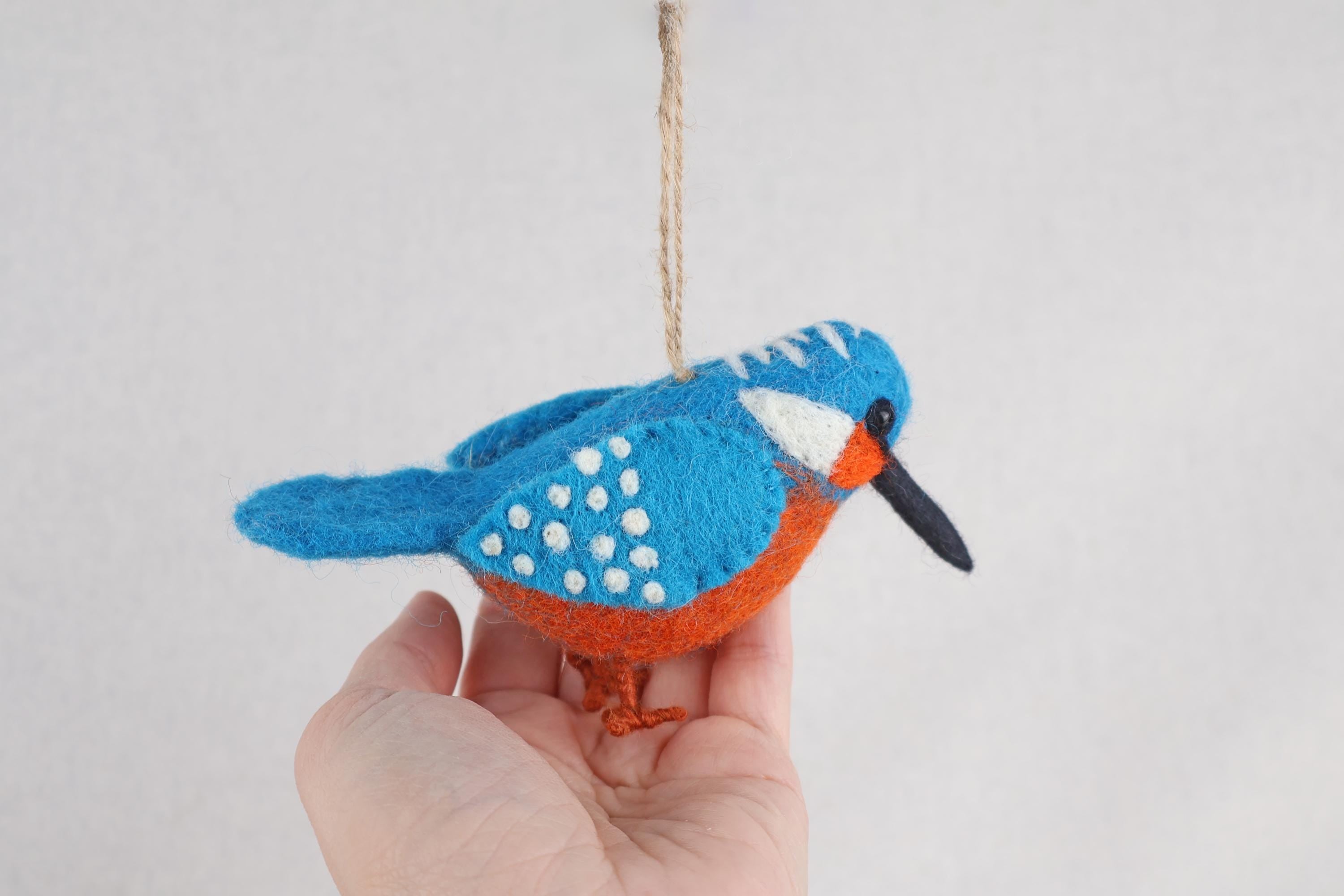Filzanhänger Eisvogel I Frühling I Winterdeko I Christbaumschmuck I Weihnachtsdeko I Weihnachtsbaum I Vogeldeko