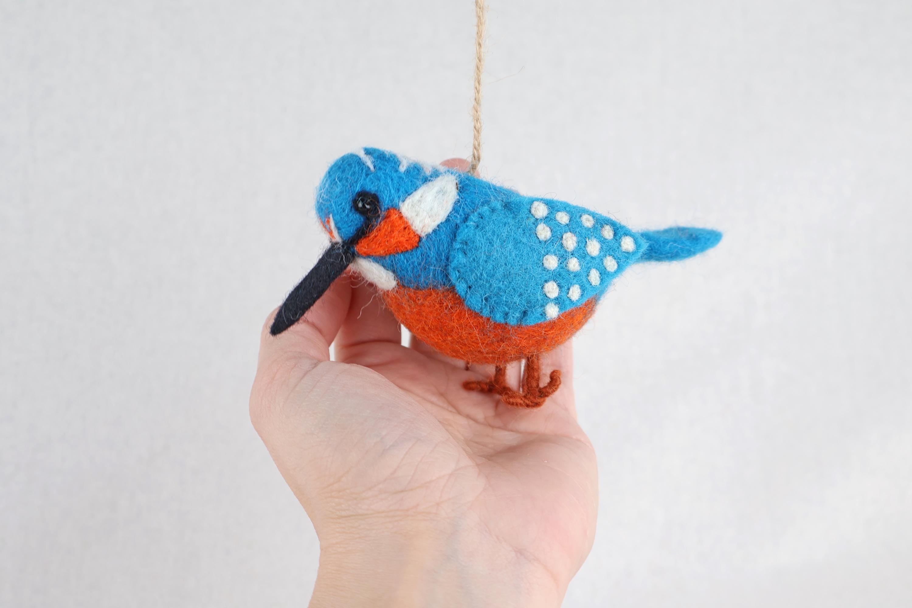 Filzanhänger Eisvogel I Frühling I Winterdeko I Christbaumschmuck I Weihnachtsdeko I Weihnachtsbaum I Vogeldeko