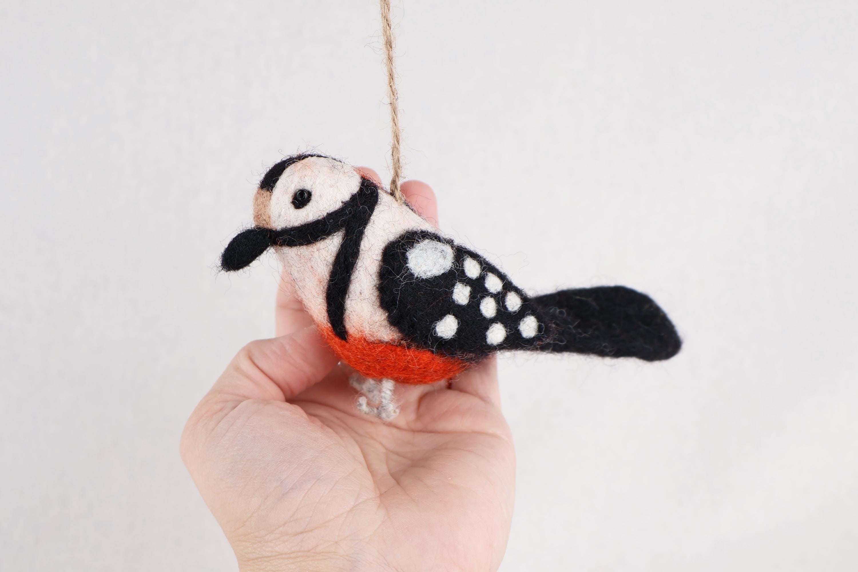 Filzanhänger Specht I Christbaumschmuck I Weihnachtsdeko I Winterdeko I Weihnachtsbaum I Frühlingsdeko I Osterdeko