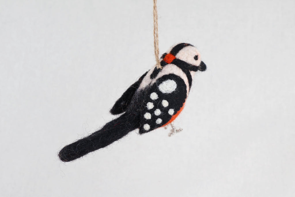 Filzanhänger Specht I Christbaumschmuck I Weihnachtsdeko I Winterdeko I Weihnachtsbaum I Frühlingsdeko I Osterdeko