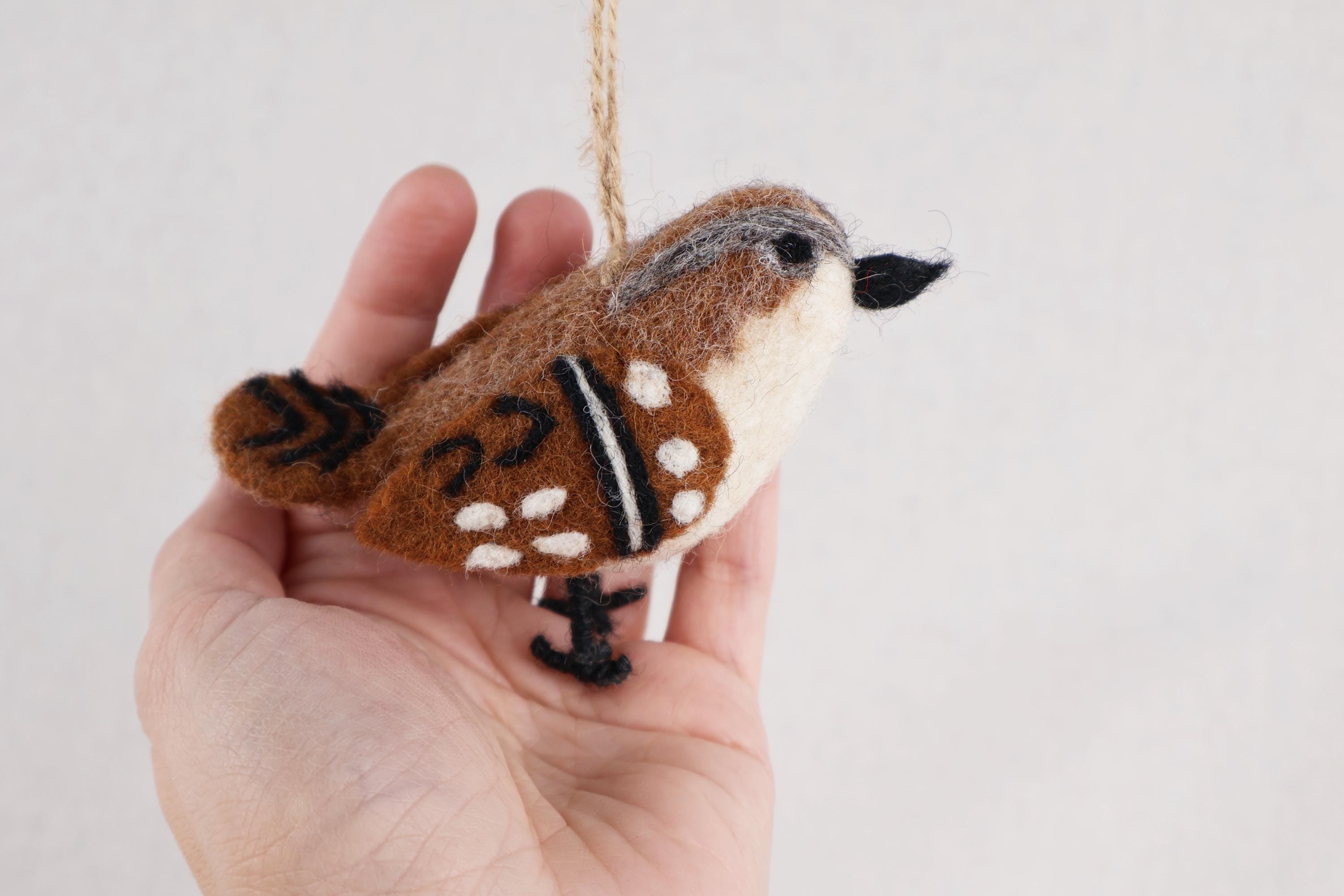 Filzanhänger Spatz I Christbaumschmuck I Weihnachtsdeko I Winterdeko I Weihnachtsbaum I Frühlingsdeko I Osterdeko
