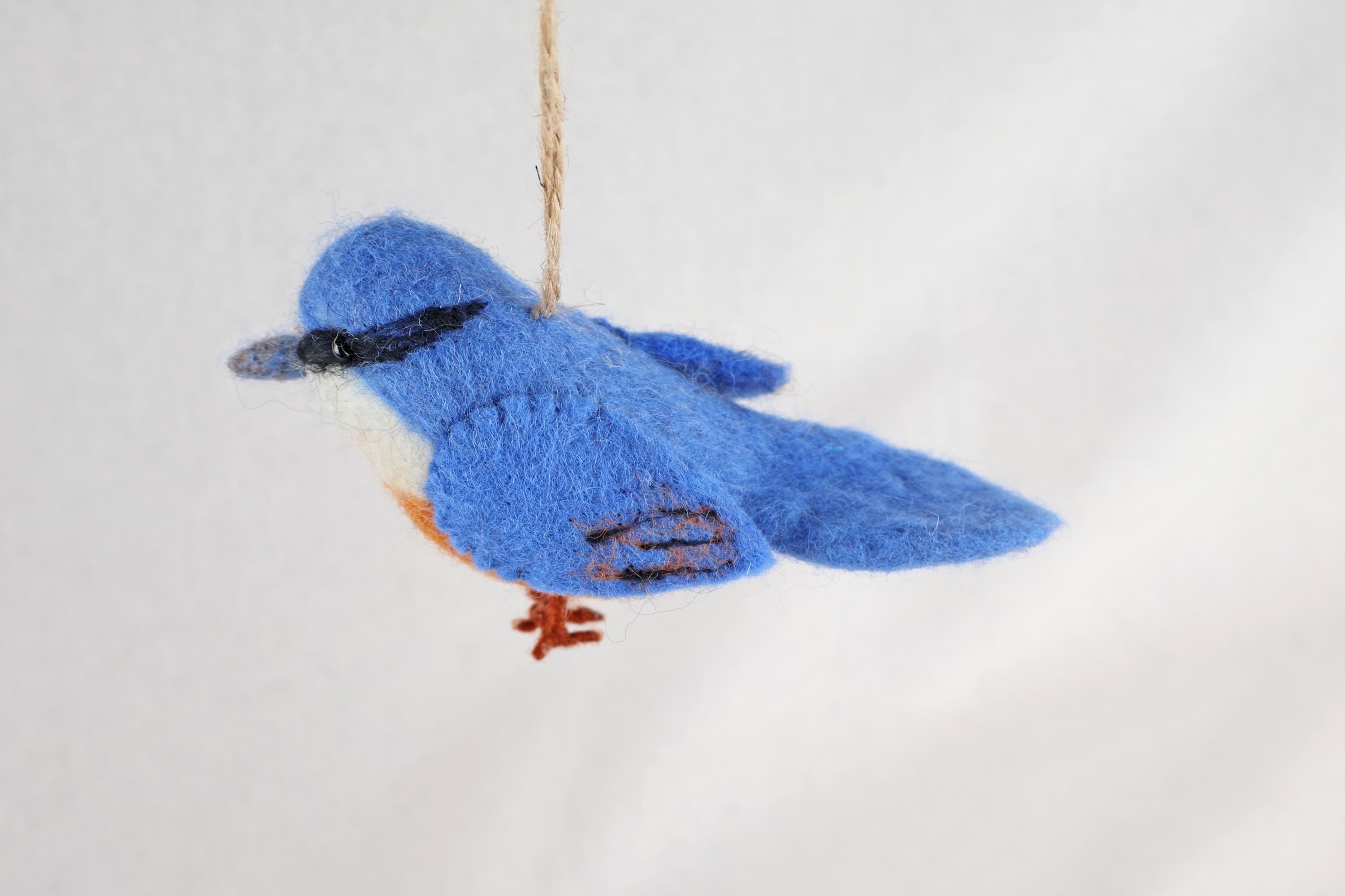 Filzanhänger Kleiber I Christbaumschmuck I Weihnachtsdeko I Winterdeko I Weihnachtsbaum I Frühlingsdeko I Vogeldeko I Naturdeko I Fair