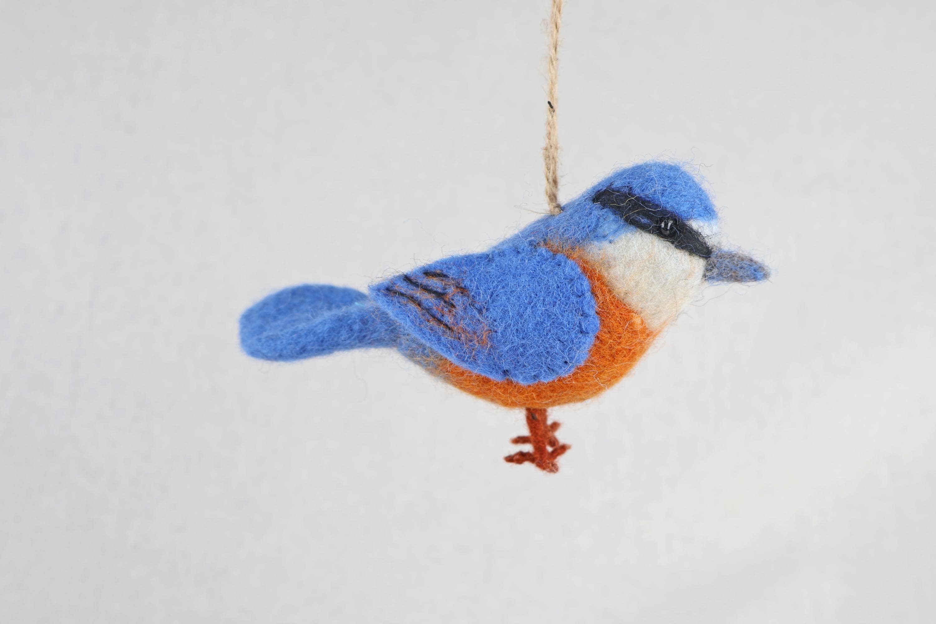 Filzanhänger Kleiber I Christbaumschmuck I Weihnachtsdeko I Winterdeko I Weihnachtsbaum I Frühlingsdeko I Vogeldeko I Naturdeko I Fair