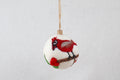 Weihnachtskugel Filz Rotkardinal Vogel I Weihnachtsdeko I Anhänger I Vogel Deko I Weihnachtsschmuck I Christbaumkugel I Christbaumschmuck I