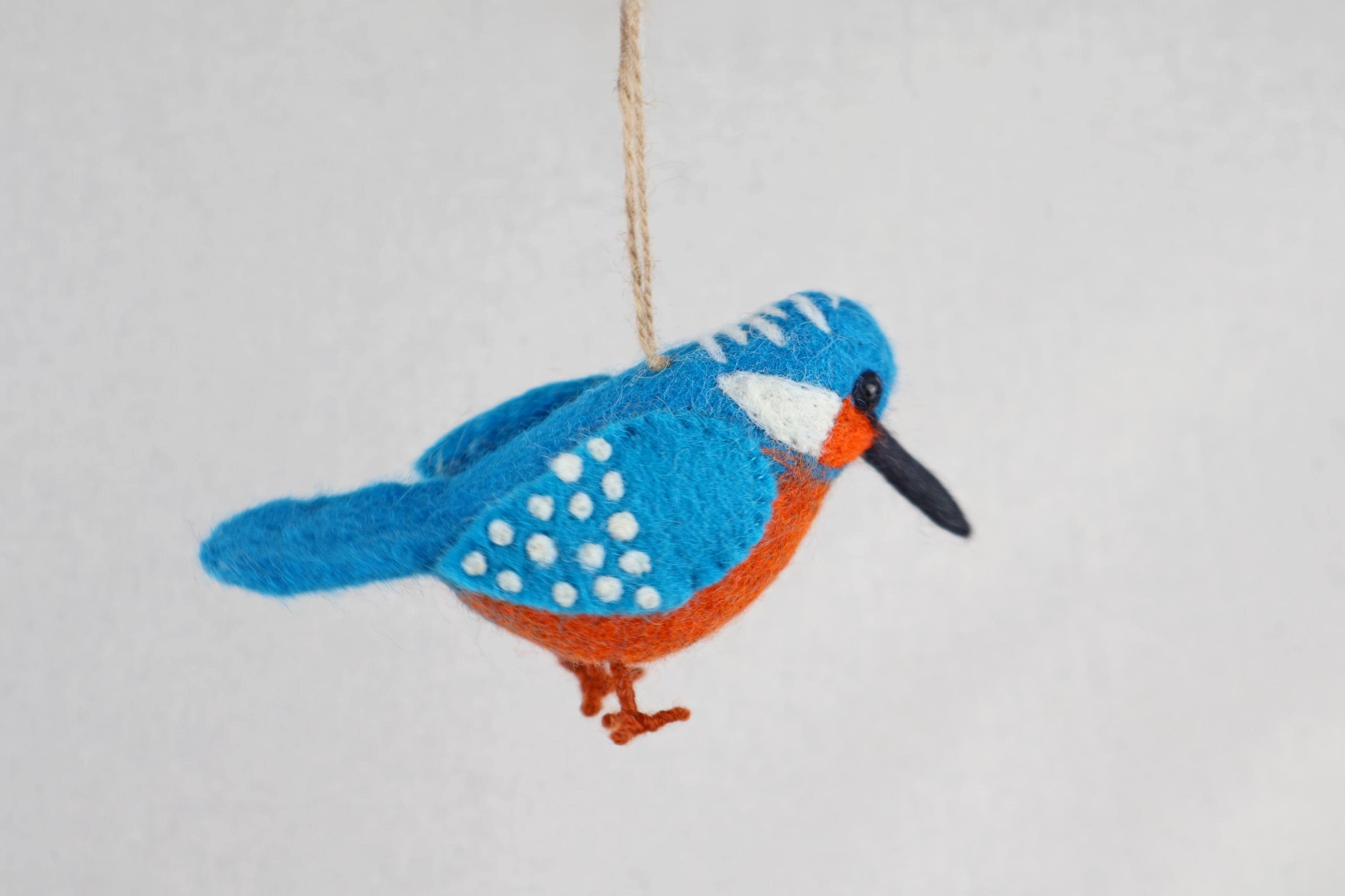 Filzanhänger Eisvogel I Frühling I Winterdeko I Christbaumschmuck I Weihnachtsdeko I Weihnachtsbaum I Vogeldeko