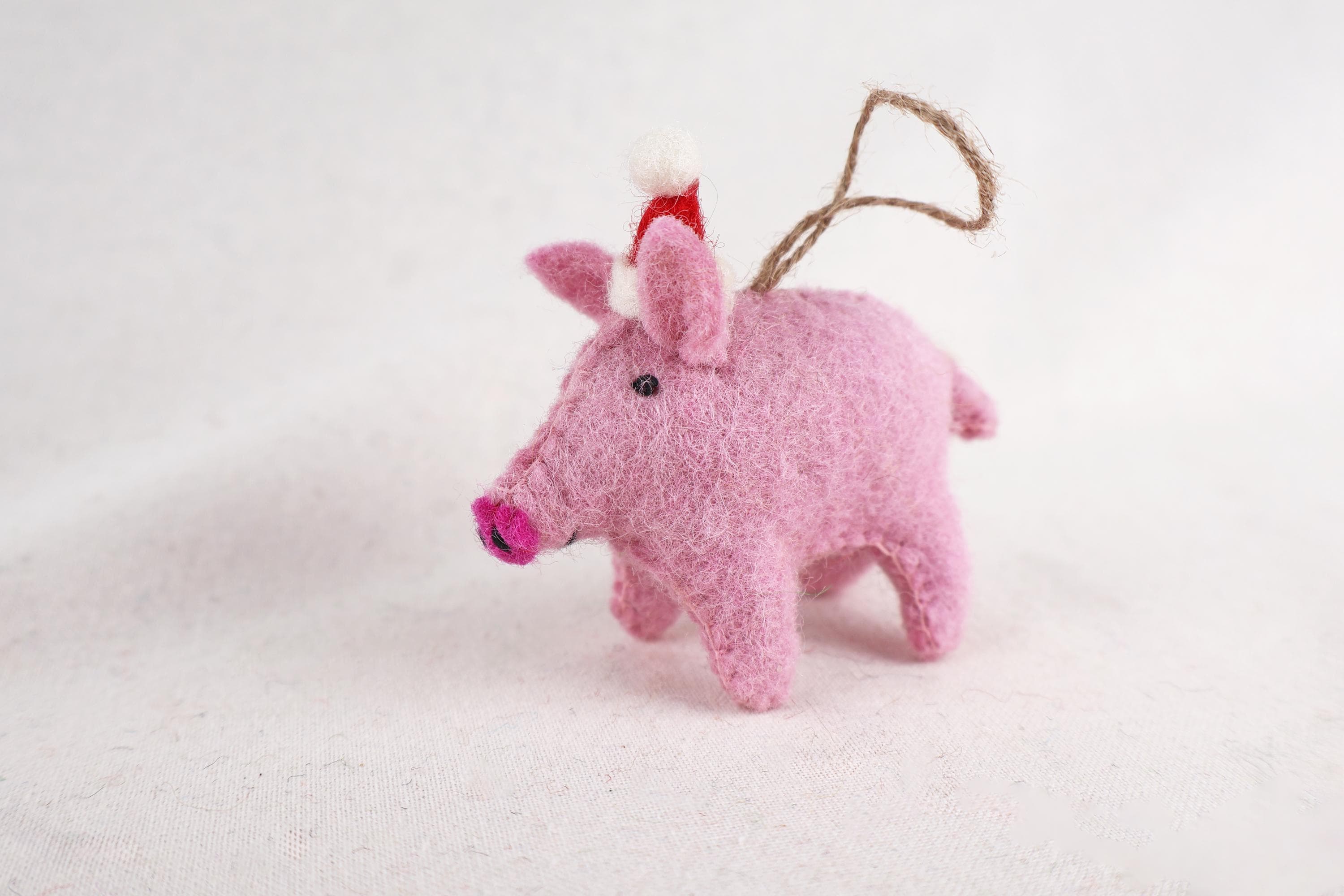 Weihnachtsanhänger Schwein I Christbaumschmuck I Weihnachtsdeko I Winter I Weihnachtsbaum I Weihnachtsschwein I Filz Deko Weihnachten