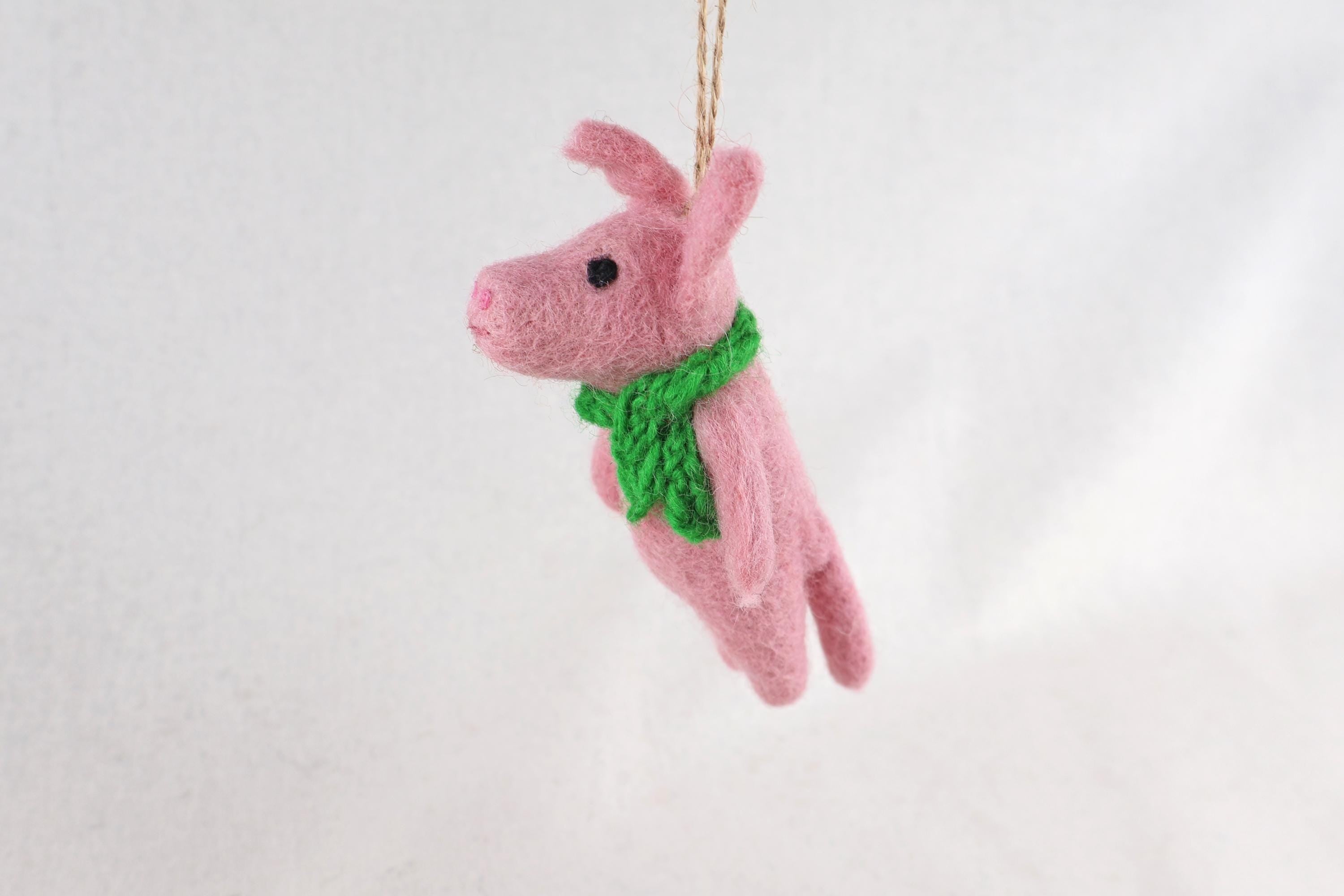 Weihnachtsanhänger Schwein I Christbaumschmuck I Weihnachtsdeko I Winter I Weihnachtsbaum I Weihnachtsschwein I Filz Deko Weihnachten