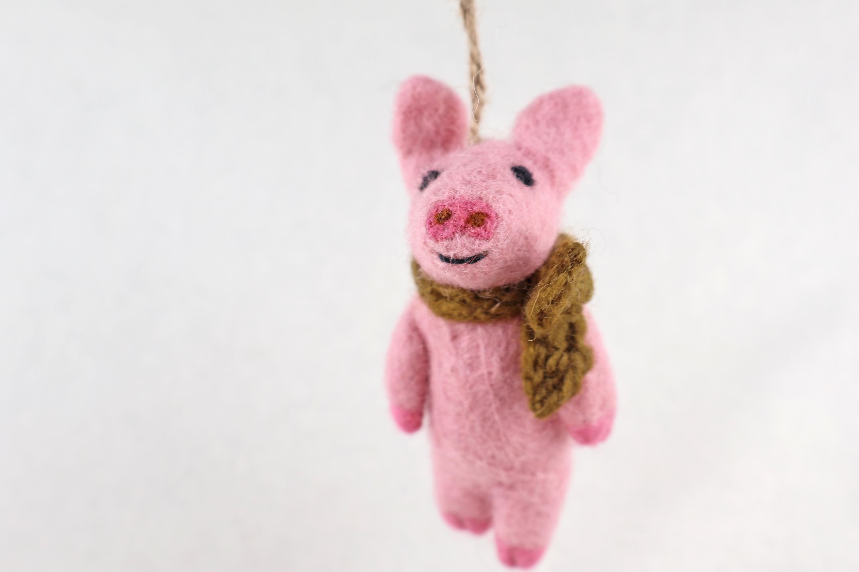 Weihnachtsanhänger Schwein I Christbaumschmuck I Weihnachtsdeko I Winter I Weihnachtsbaum I Weihnachtsschwein I Filz Deko Weihnachten
