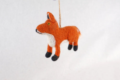 Anhänger Fuchs I Deko aus Filz I Winter I Weihnachtsbaum I Herbstdeko I Anhänger aus Filz I Waldtiere