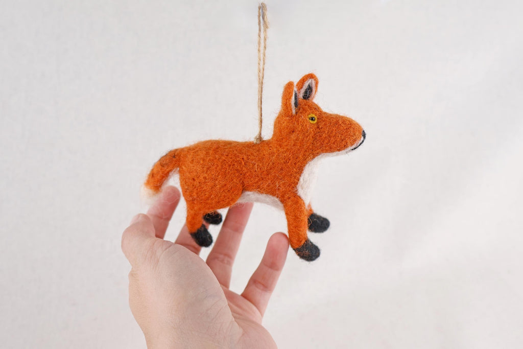 Anhänger Fuchs I Deko aus Filz I Winter I Weihnachtsbaum I Herbstdeko I Anhänger aus Filz I Waldtiere