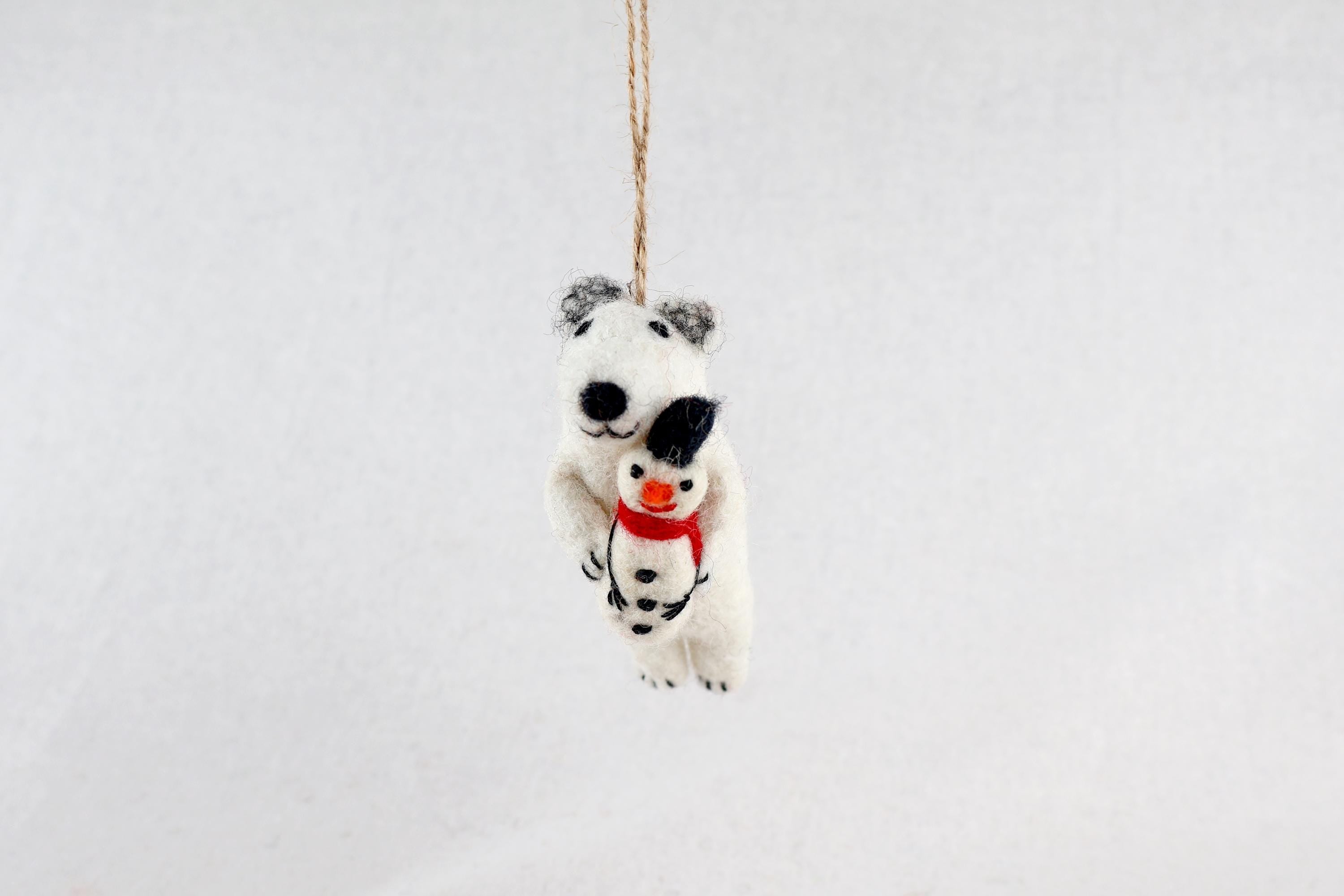 Weihnachtsanhänger Eisbär I Filz Christbaumschmuck I Weihnachtsdeko I Weihnachtsschmuck I Schneemann Weihnachten