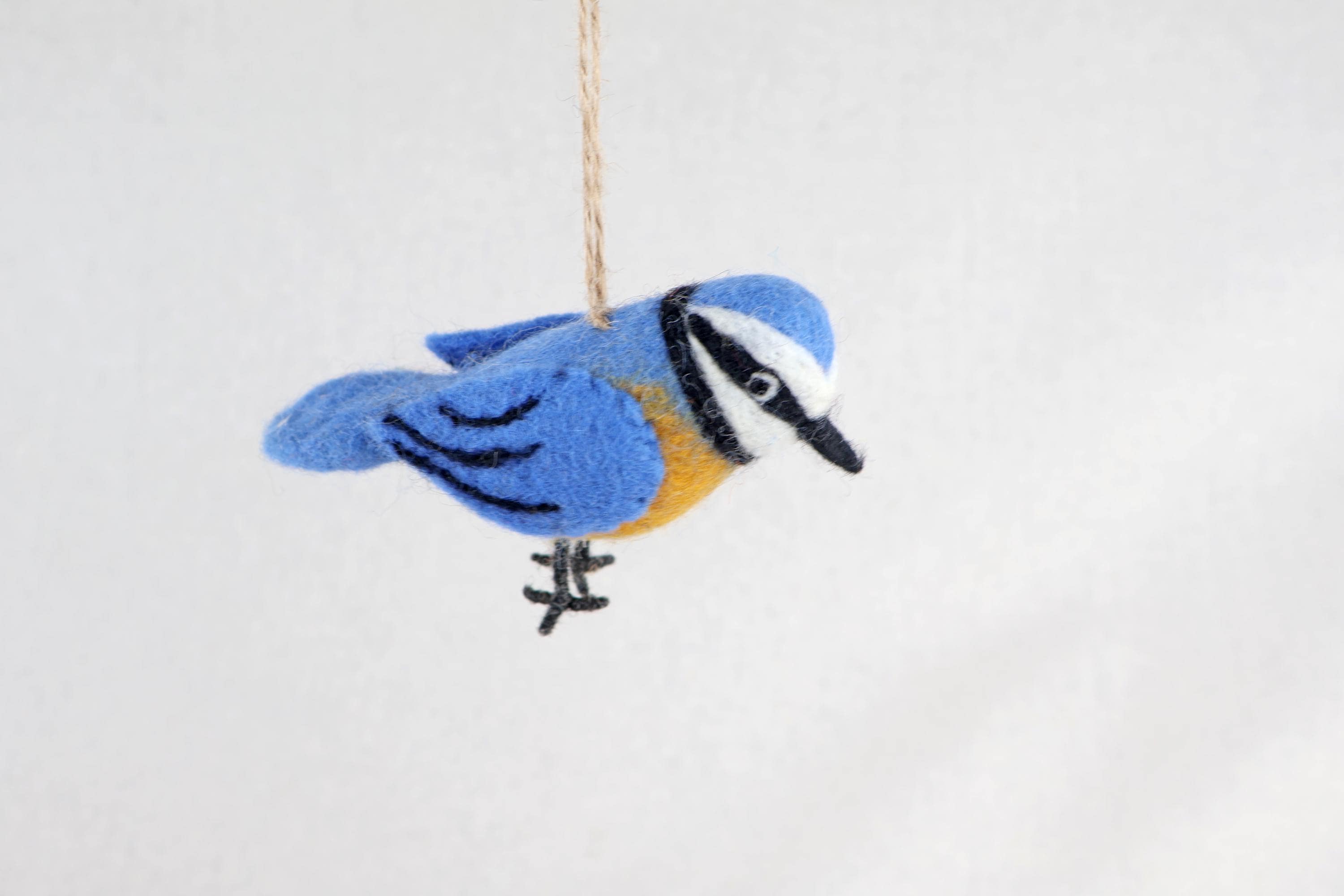 Filzanhänger Blaumeise I Christbaumschmuck I Weihnachtsdeko I Winterdeko I Weihnachtsbaum I Frühlingsdeko I Vogeldeko I Naturdeko I Fair
