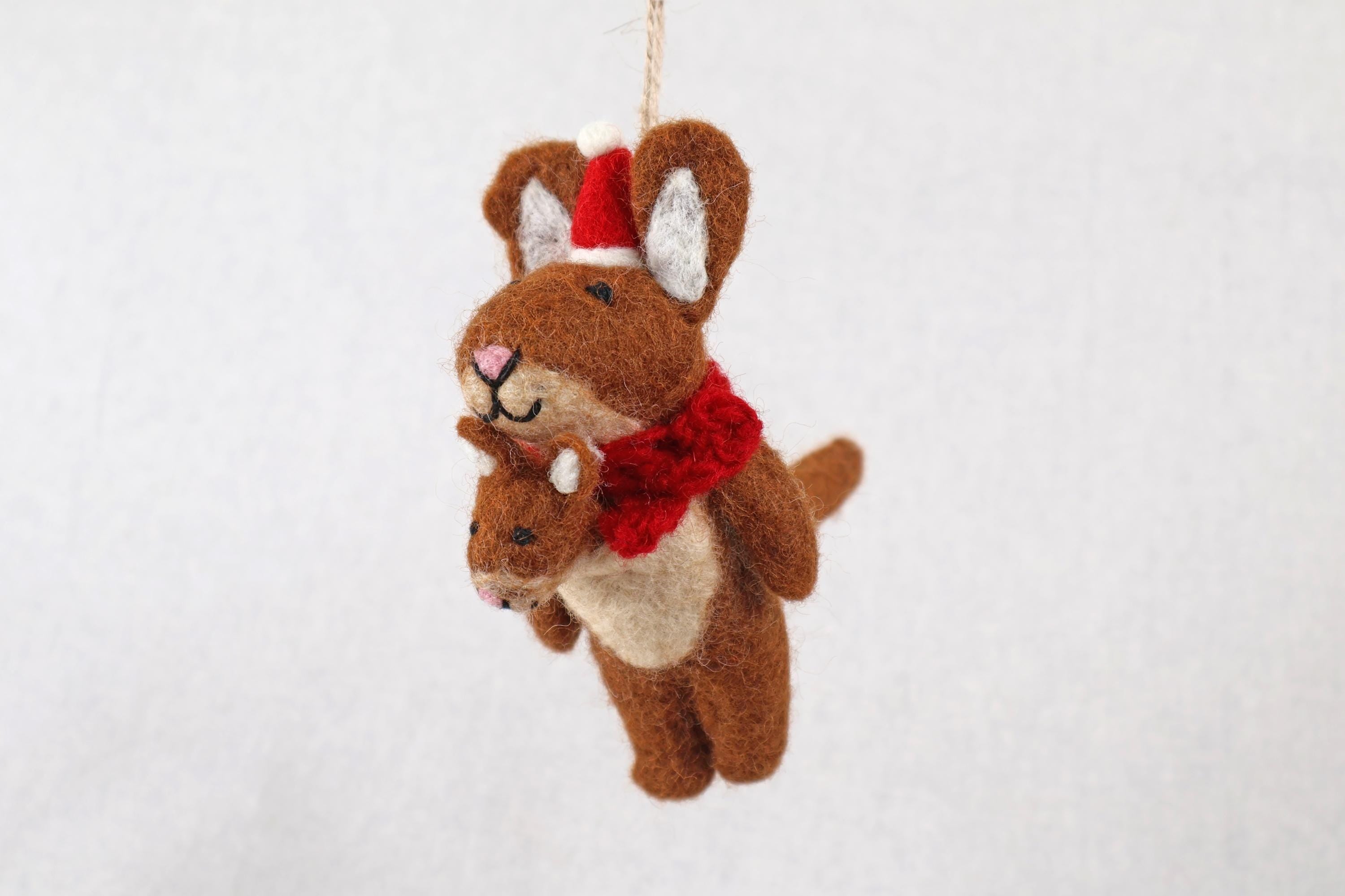 Weihnachtsanhänger Känguru I Christbaumschmuck I Weihnachtsdeko I Winter Weihnachtsbaum I nachhaltig I lustige Weihnachtsdeko