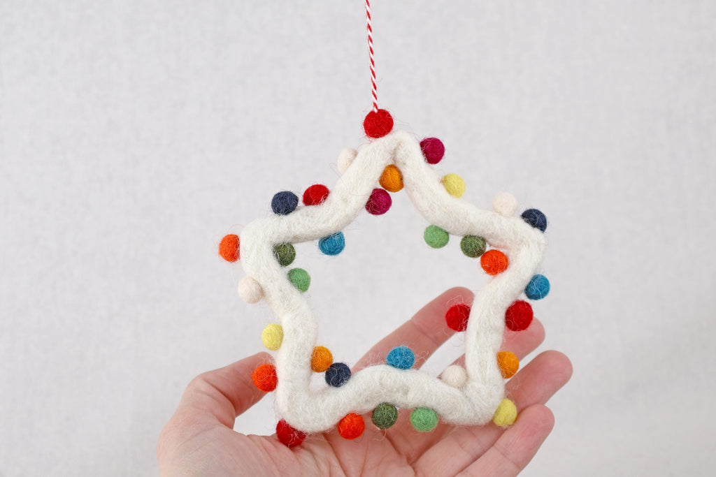 Weihnachtsanhänger Stern I Christbaumschmuck I Christbaumspitze I Weihnachtsdeko I Winter I Weihnachtsbaum I Weihnachtsstern I Filz I Deko