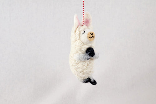 Anhänger Yoga Lama I Weihnachtslama I Weihnachtsanhänger I Christbaumschmuck I Weihnachtsdeko I Weihnachtsbaum I Weihnachtslama I