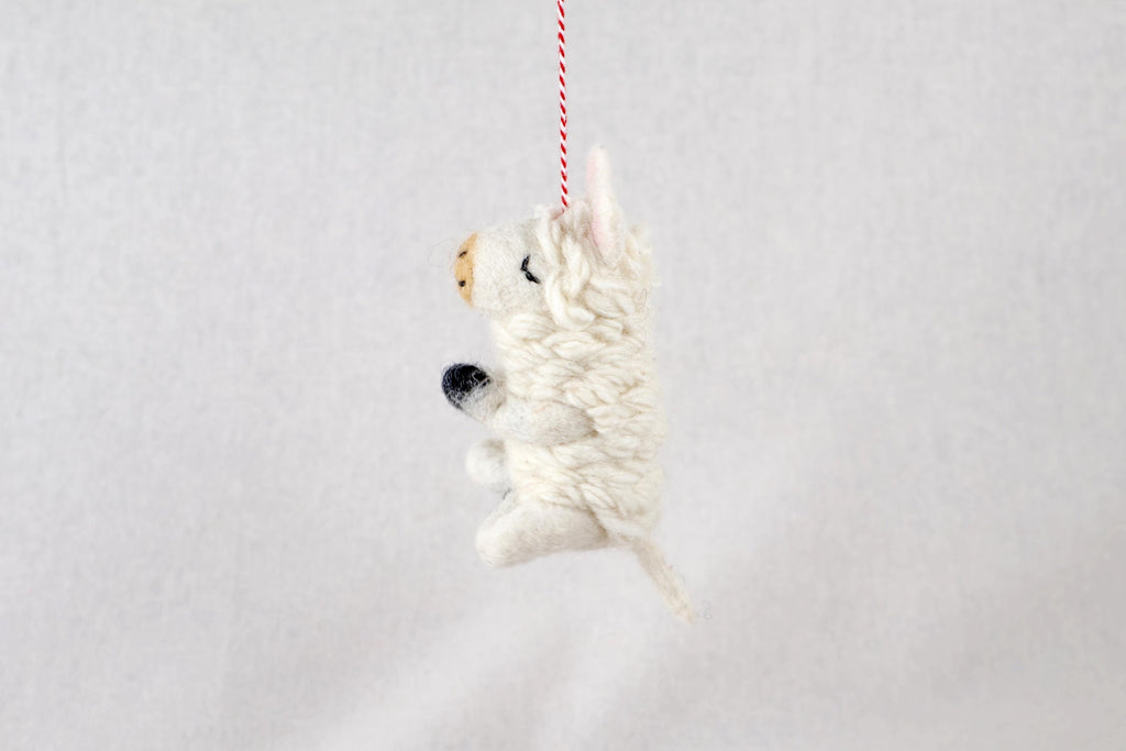 Anhänger Yoga Lama I Weihnachtslama I Weihnachtsanhänger I Christbaumschmuck I Weihnachtsdeko I Weihnachtsbaum I Weihnachtslama I