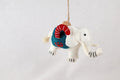 Anhänger Elefant mit Zuckerstange und Lebkuchenmann I Filzdeko I Winter I Weihnachtsbaum I Weihnachtselefant I Anhänger aus Filz I Wildtiere