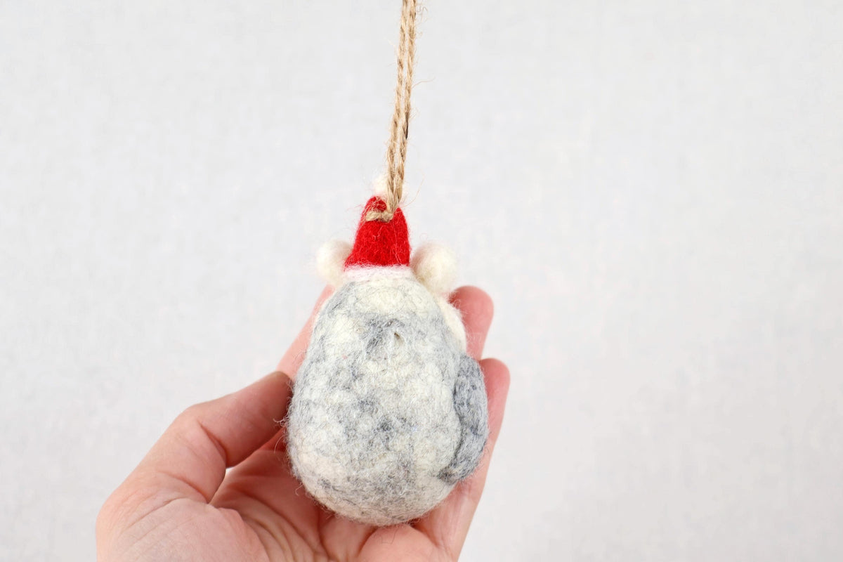 Anhänger Weihnachtseule I Deko aus Filz I Winter I Weihnachtsbaum I Herbstdeko I Anhänger aus Filz I Waldtiere I Schleiereule
