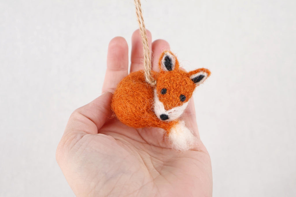 Anhänger Fuchs I Deko aus Filz I Winter I Weihnachtsbaum I Herbstdeko I Anhänger aus Filz I Waldtiere