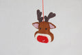 Weihnachtsanhänger Rudolf das Rentier I Filz Christbaumschmuck I Weihnachtsdeko
