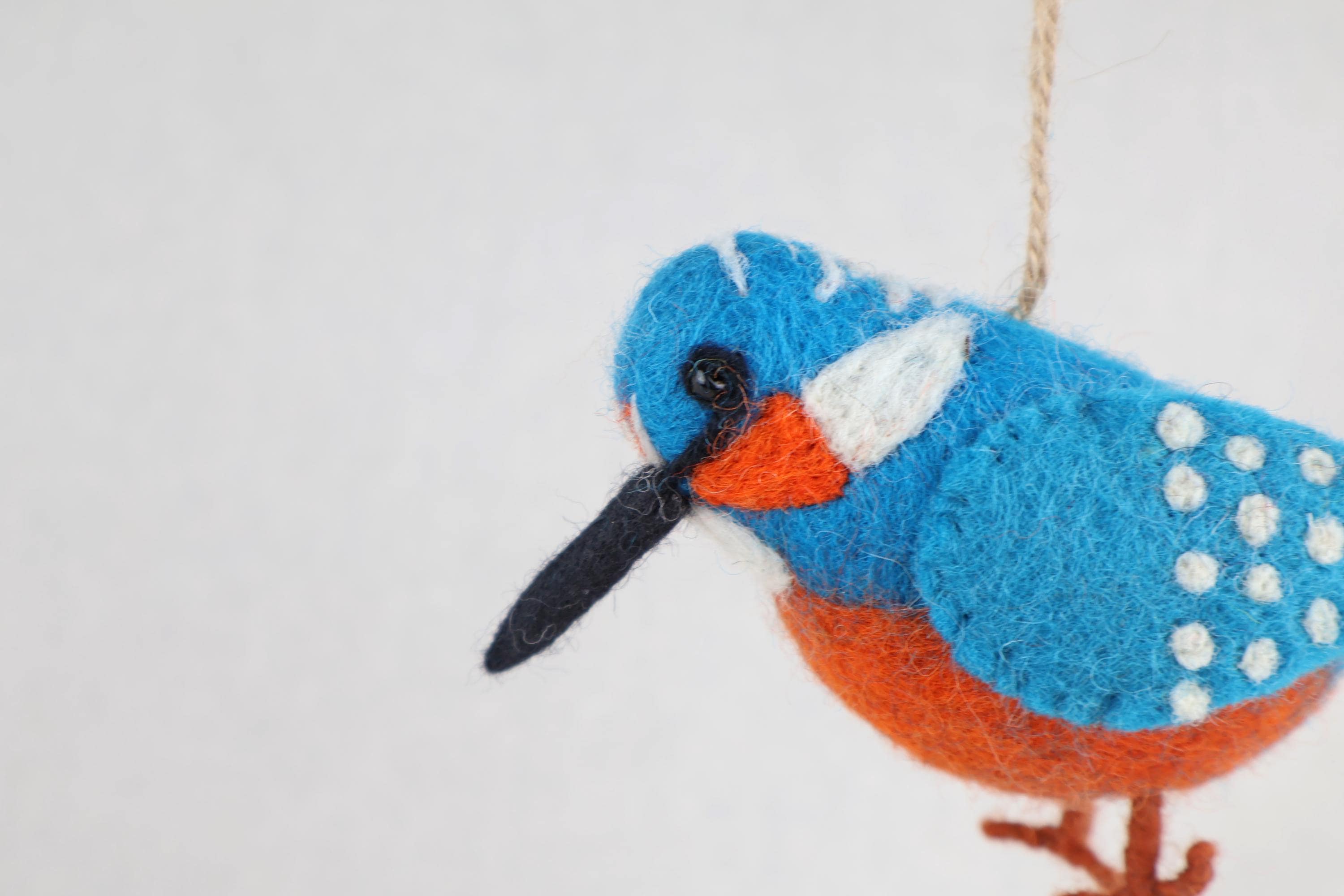 Filzanhänger Eisvogel I Frühling I Winterdeko I Christbaumschmuck I Weihnachtsdeko I Weihnachtsbaum I Vogeldeko