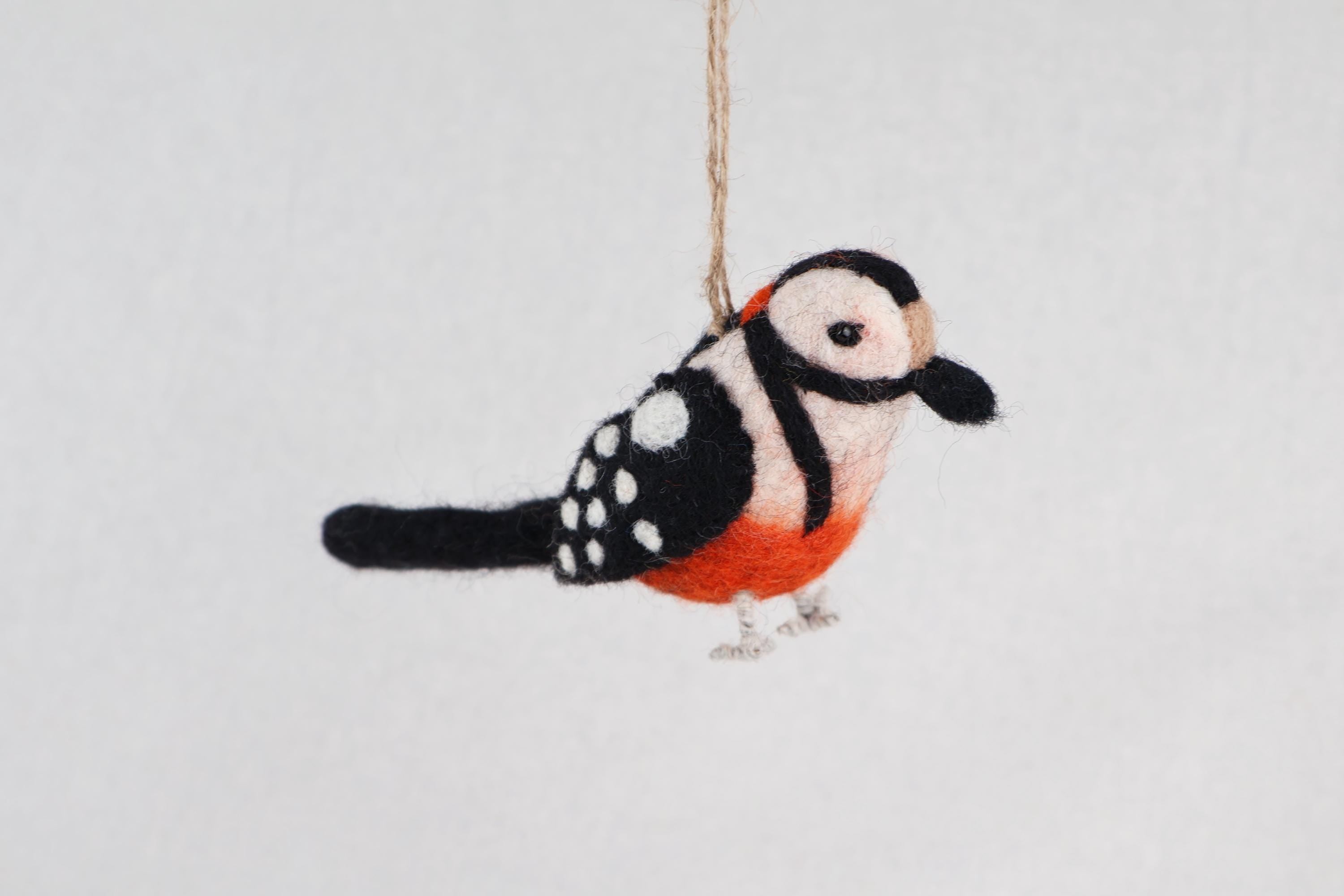 Filzanhänger Specht I Christbaumschmuck I Weihnachtsdeko I Winterdeko I Weihnachtsbaum I Frühlingsdeko I Osterdeko