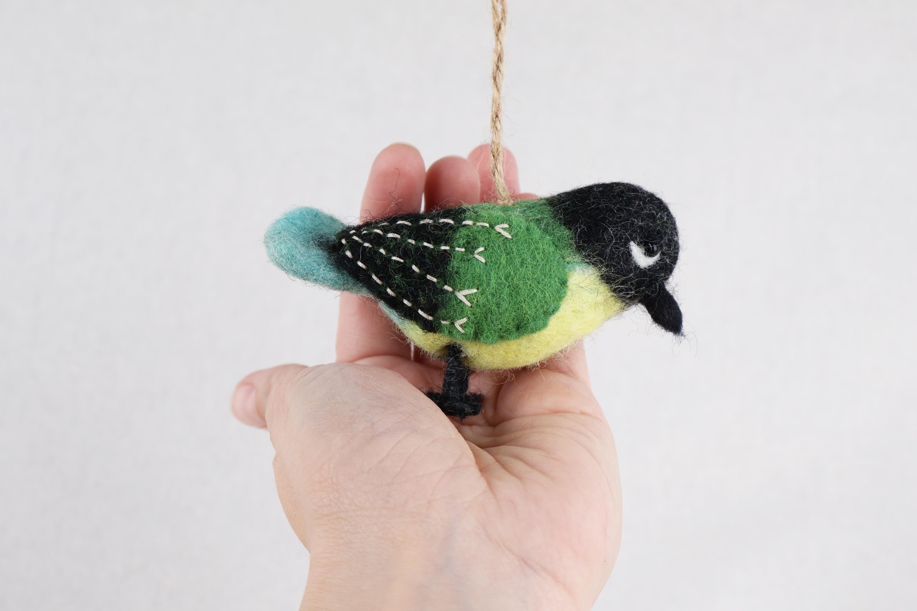 Filzanhänger Kohlmeise I Christbaumschmuck I Weihnachtsdeko I Winterdeko I Weihnachtsbaum I Frühlingsdeko I Osterdeko