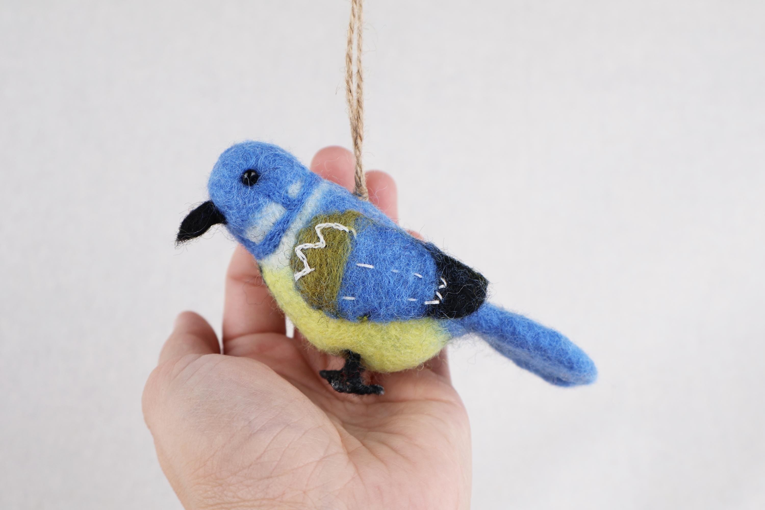 Anhänger Blaumeise Ostderdeko Frühling Christbaumschmuck Weihnachtsdeko Winterdeko Weihnachtsbaum