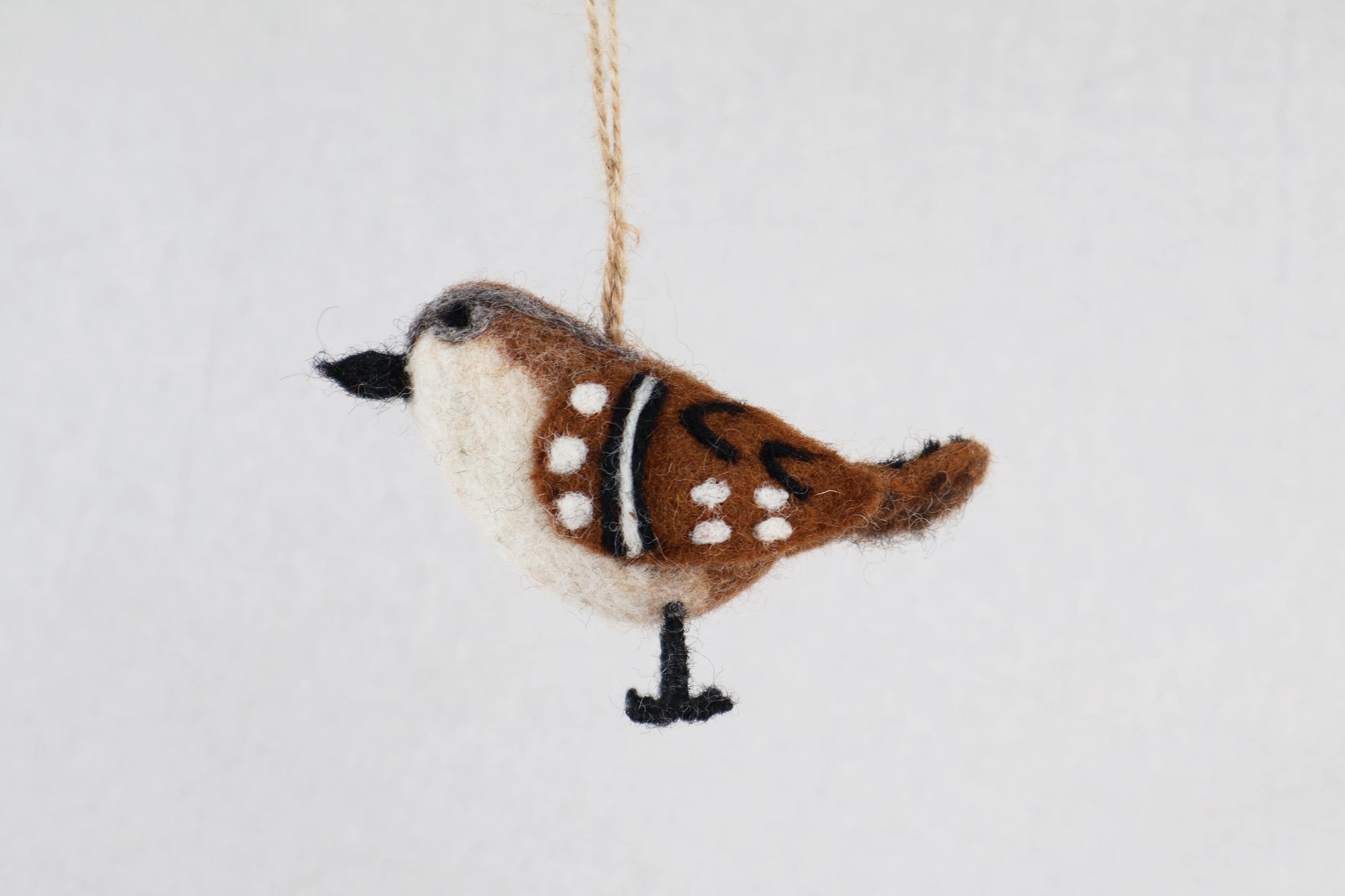 Filzanhänger Spatz I Christbaumschmuck I Weihnachtsdeko I Winterdeko I Weihnachtsbaum I Frühlingsdeko I Osterdeko