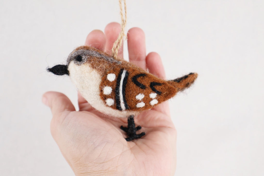Filzanhänger Spatz I Christbaumschmuck I Weihnachtsdeko I Winterdeko I Weihnachtsbaum I Frühlingsdeko I Osterdeko
