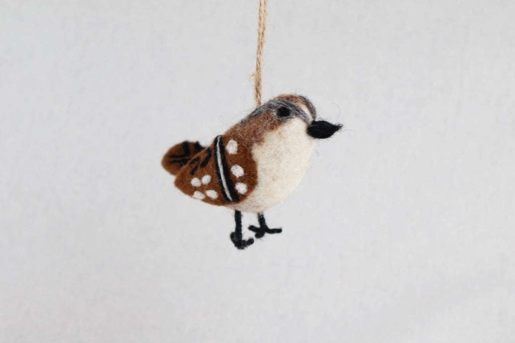 Filzanhänger Spatz I Christbaumschmuck I Weihnachtsdeko I Winterdeko I Weihnachtsbaum I Frühlingsdeko I Osterdeko