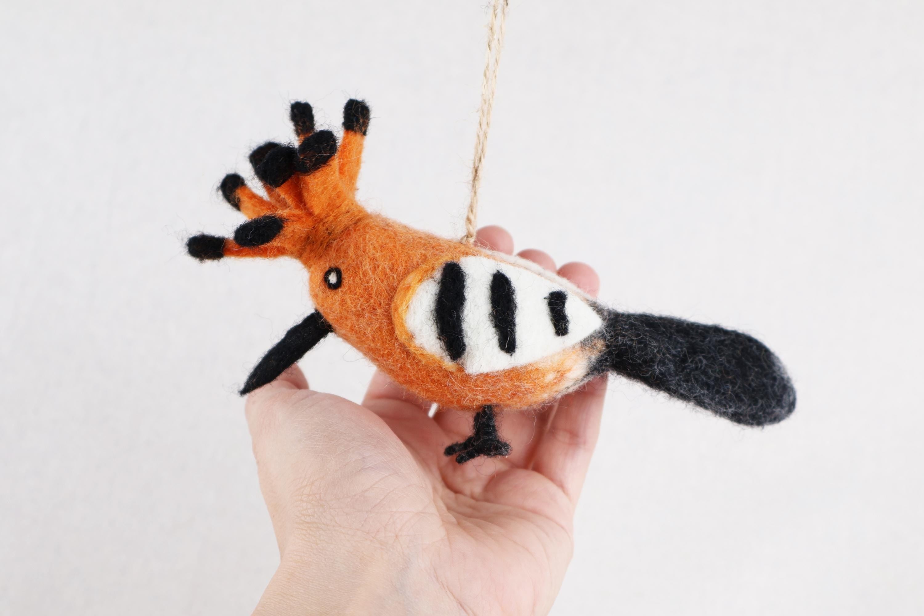 Filzanhänger Wiedehopf I Christbaumschmuck I Weihnachtsdeko I Winterdeko I Weihnachtsbaum I Frühlingsdeko I Vogeldeko I Naturdeko I Fair