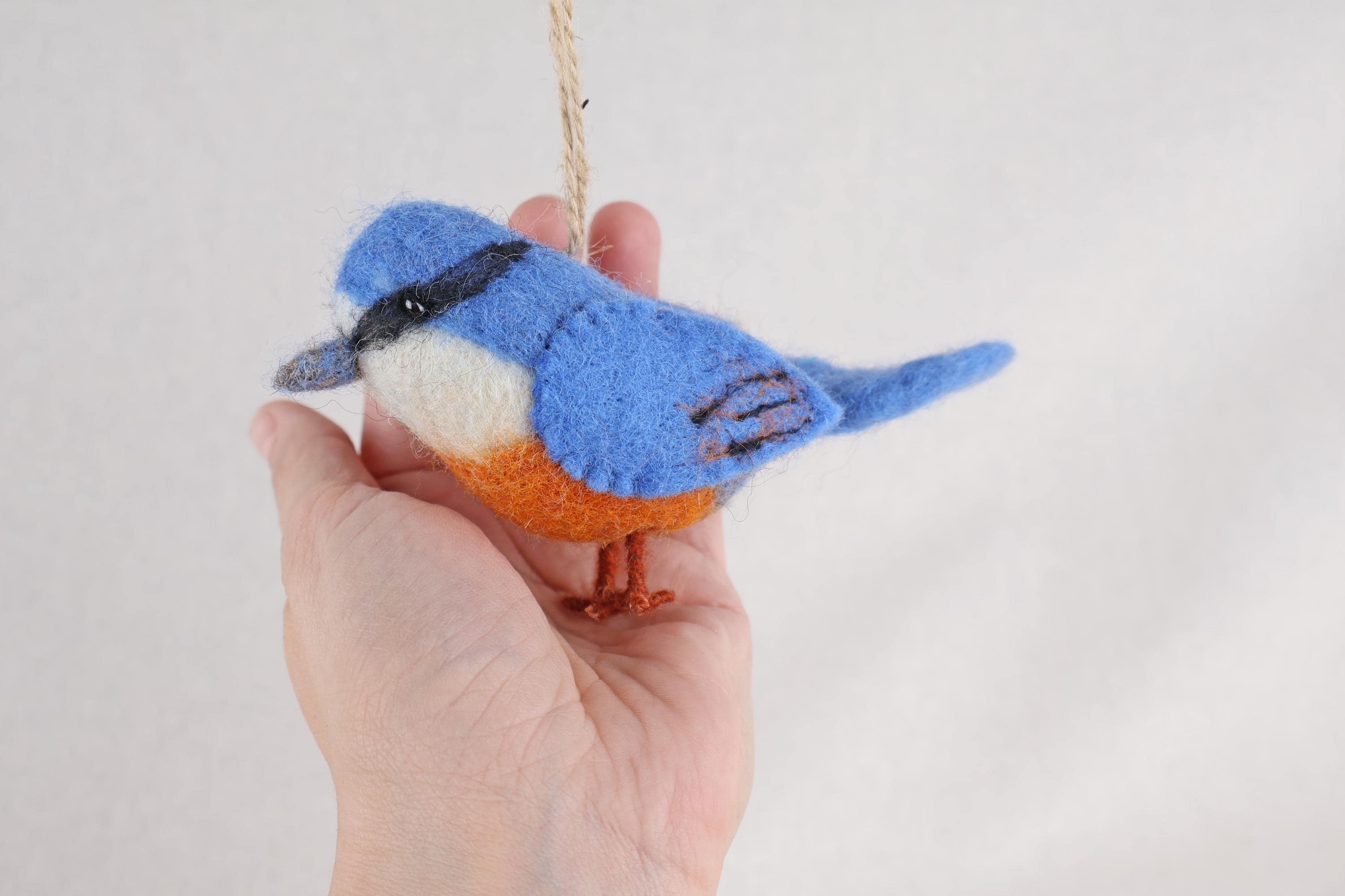 Filzanhänger Kleiber I Christbaumschmuck I Weihnachtsdeko I Winterdeko I Weihnachtsbaum I Frühlingsdeko I Vogeldeko I Naturdeko I Fair
