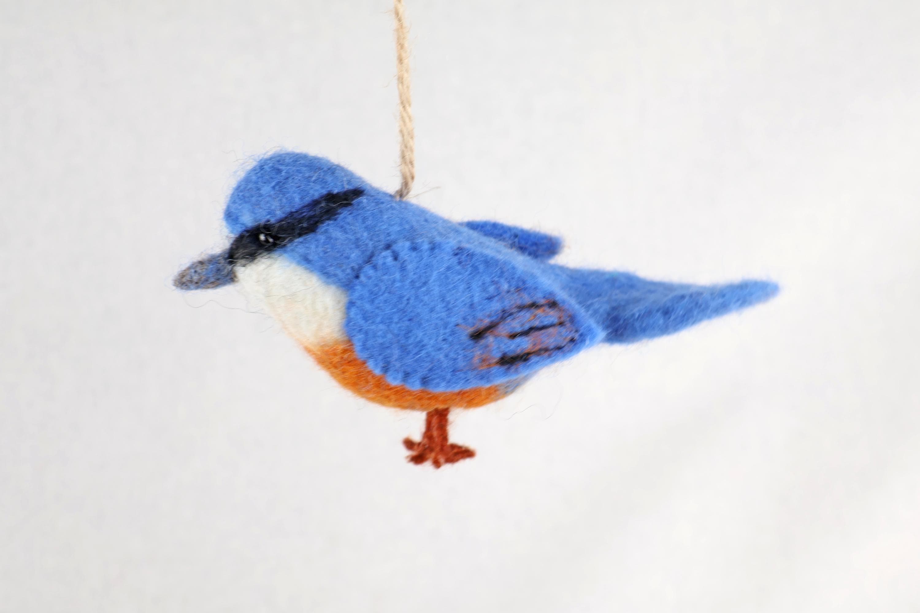 Filzanhänger Kleiber I Christbaumschmuck I Weihnachtsdeko I Winterdeko I Weihnachtsbaum I Frühlingsdeko I Vogeldeko I Naturdeko I Fair