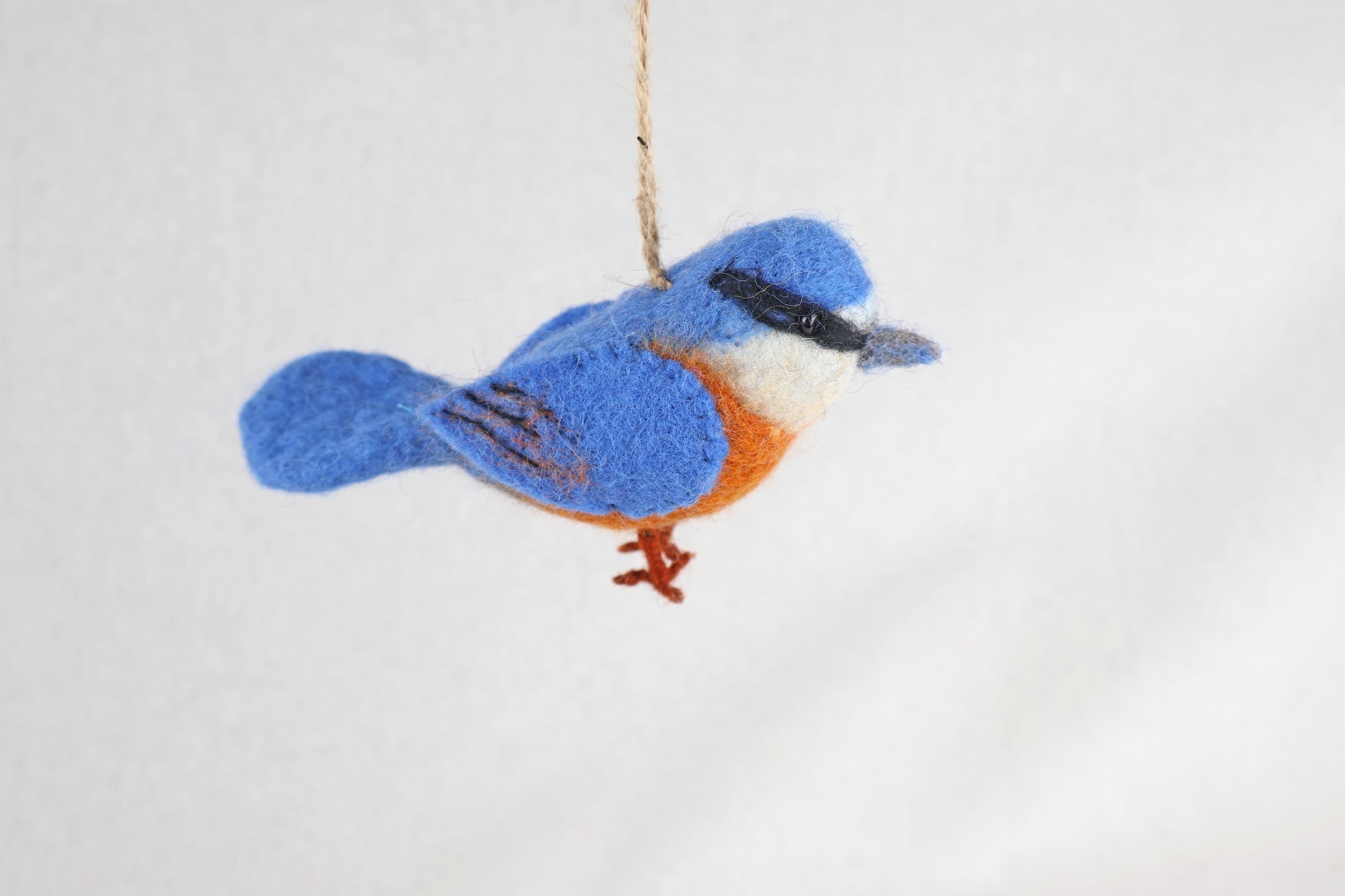 Filzanhänger Kleiber I Christbaumschmuck I Weihnachtsdeko I Winterdeko I Weihnachtsbaum I Frühlingsdeko I Vogeldeko I Naturdeko I Fair