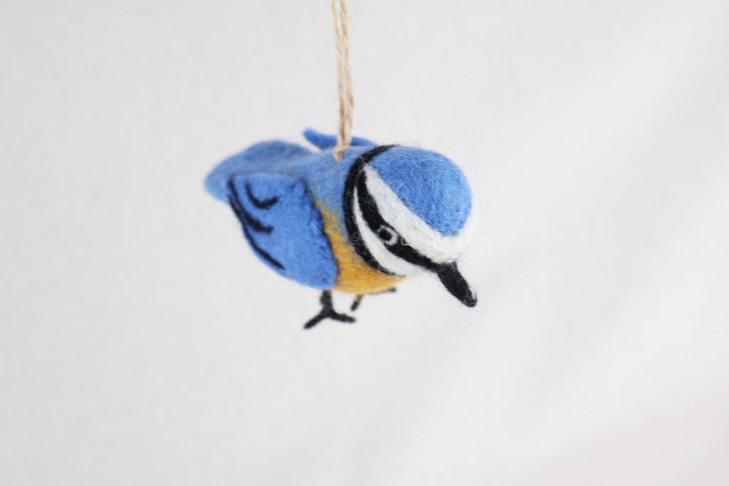 Filzanhänger Blaumeise I Christbaumschmuck I Weihnachtsdeko I Winterdeko I Weihnachtsbaum I Frühlingsdeko I Vogeldeko I Naturdeko I Fair