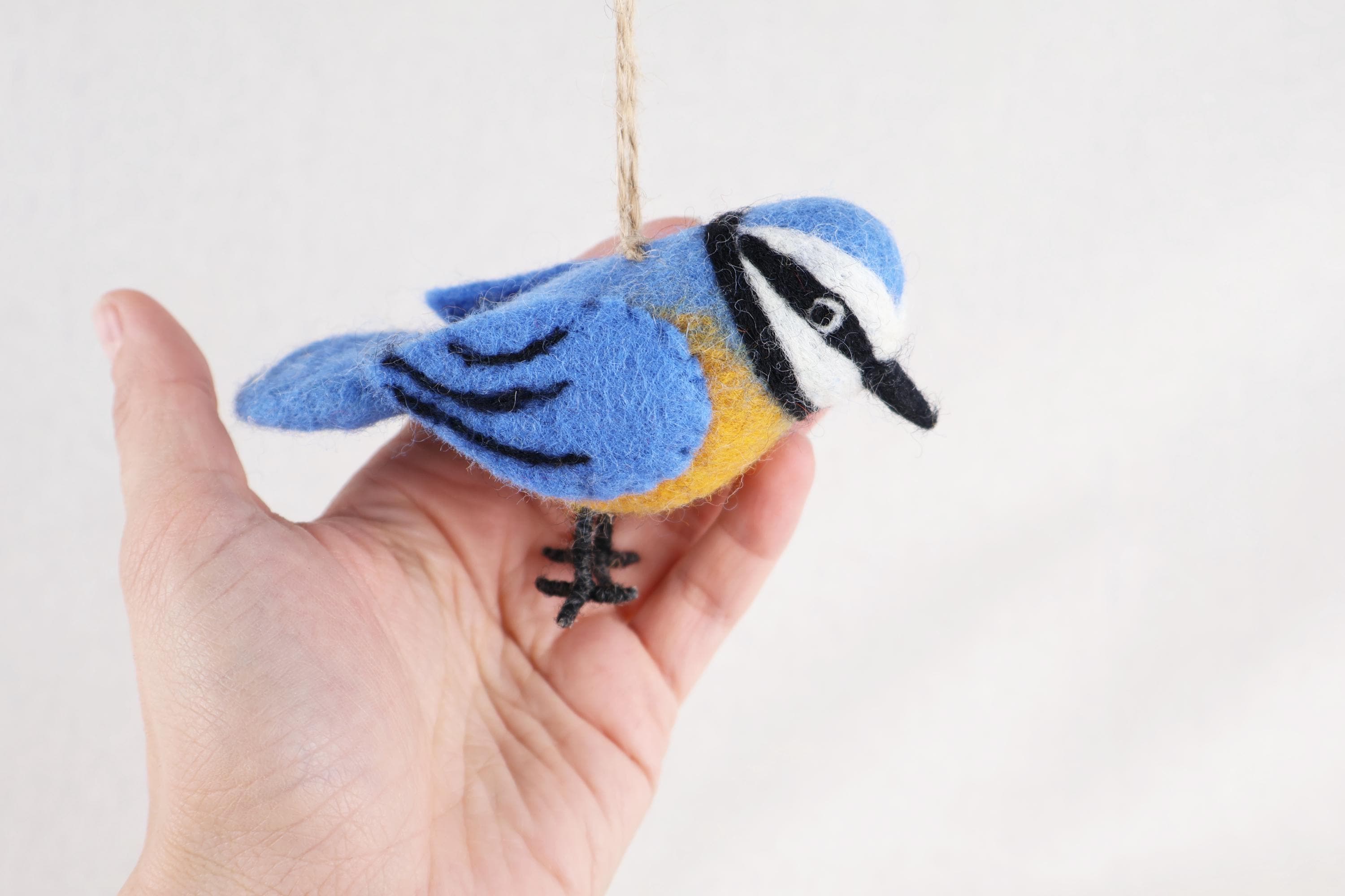 Filzanhänger Blaumeise I Christbaumschmuck I Weihnachtsdeko I Winterdeko I Weihnachtsbaum I Frühlingsdeko I Vogeldeko I Naturdeko I Fair
