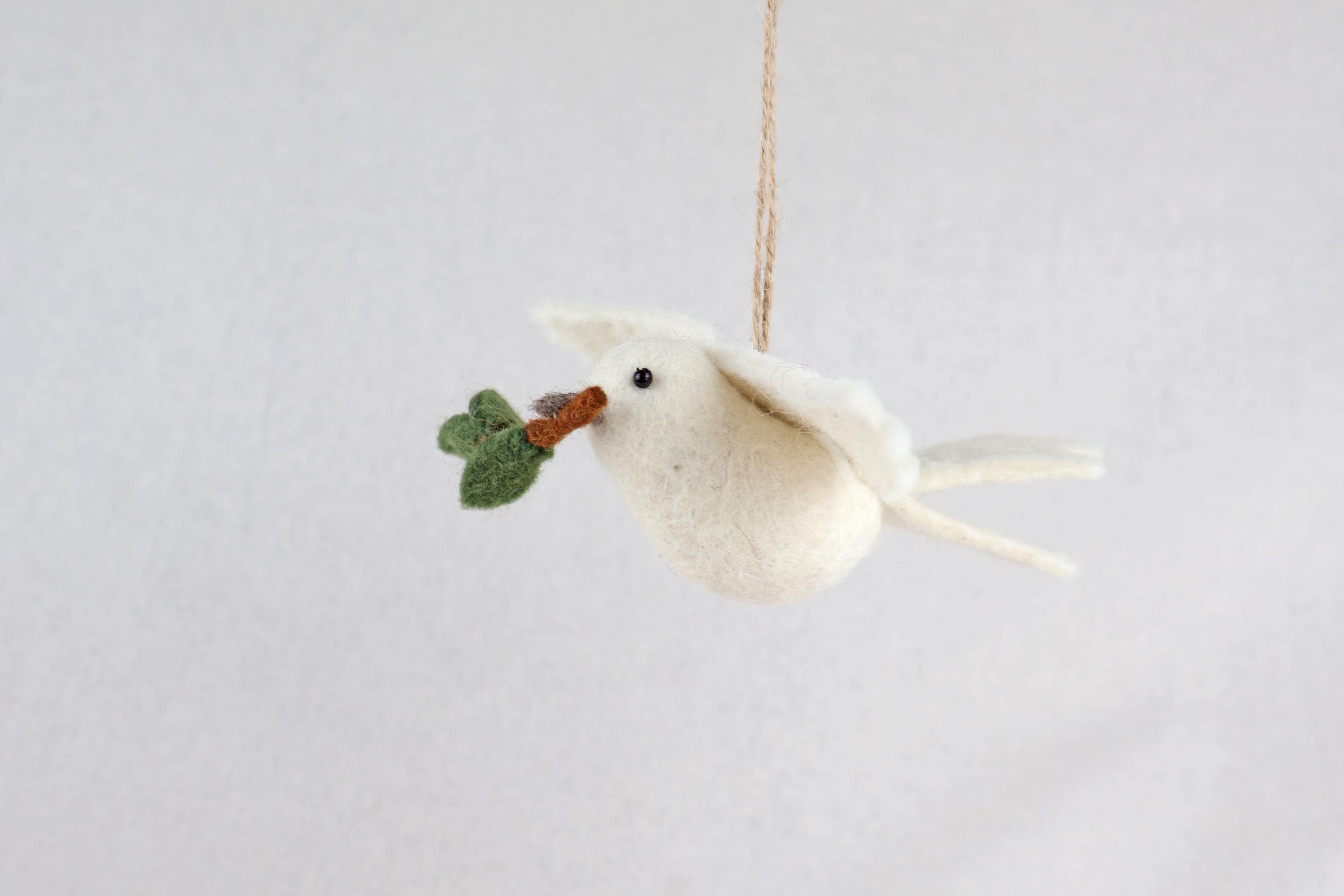 Anhänger Friedenstaube I Christbaumschmuck Weihnachtsdeko I Winter Weihnachtsbaum I Taube Aufhänger I Taube aus Filz