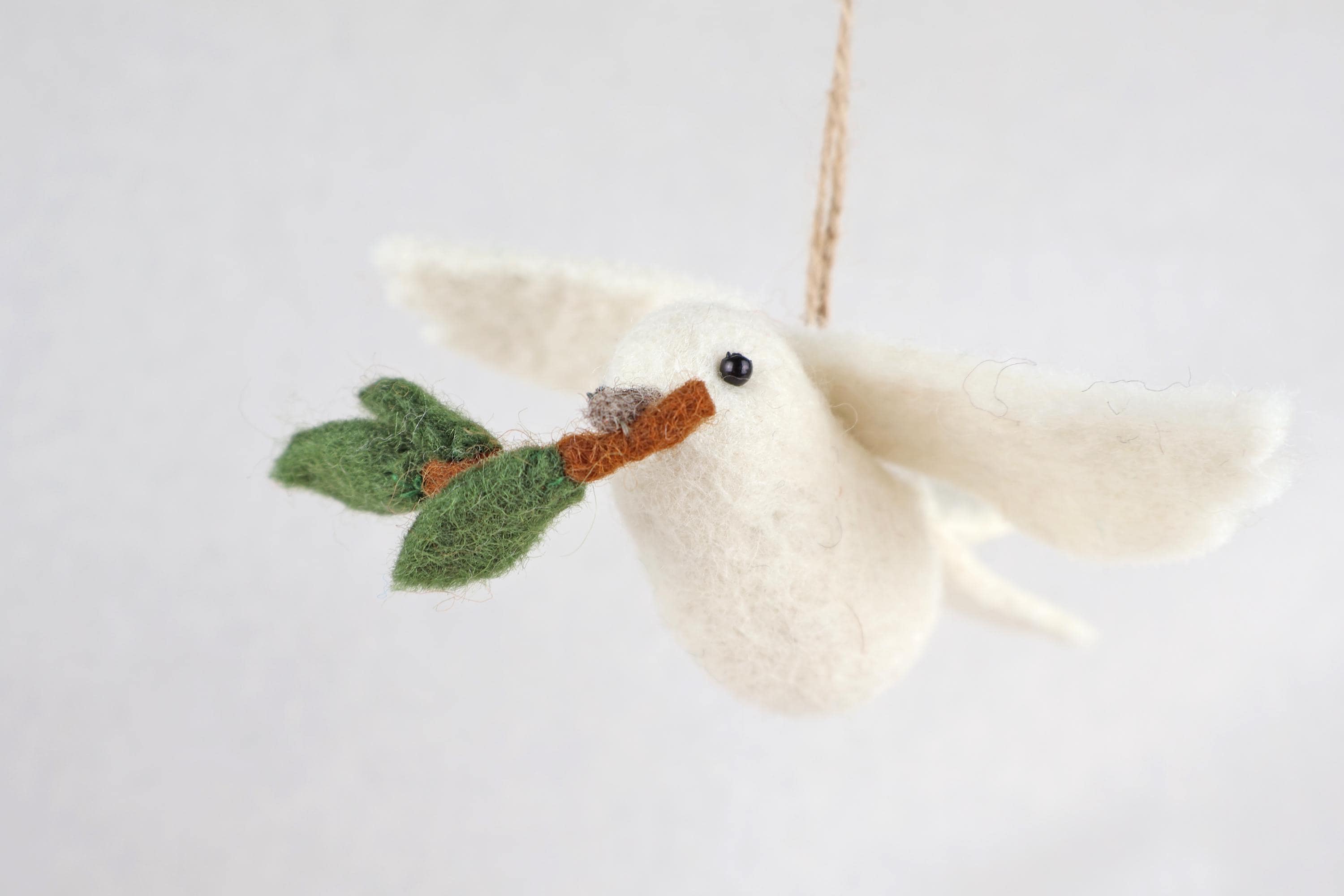 Anhänger Friedenstaube I Christbaumschmuck Weihnachtsdeko I Winter Weihnachtsbaum I Taube Aufhänger I Taube aus Filz