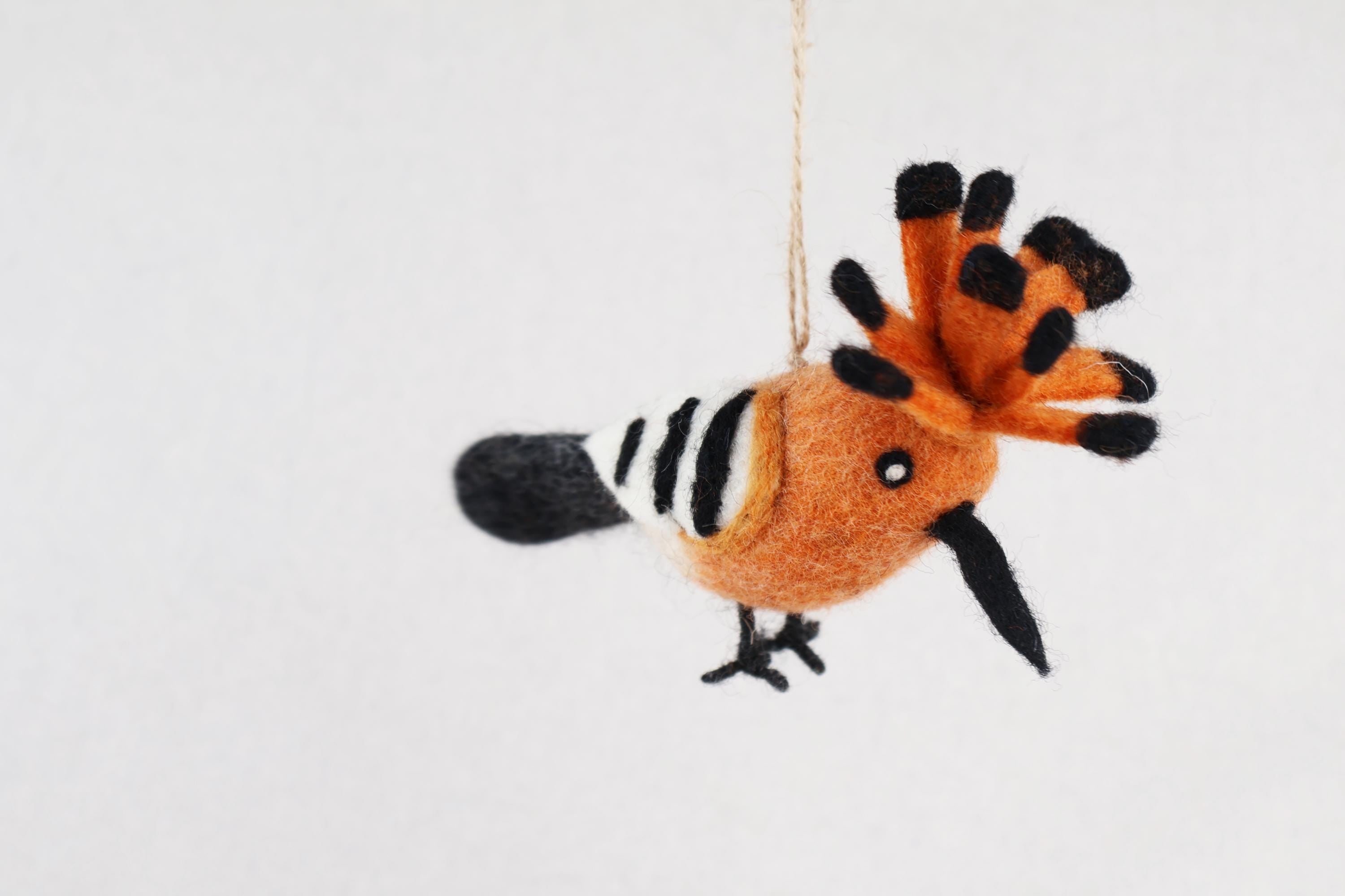Filzanhänger Wiedehopf I Christbaumschmuck I Weihnachtsdeko I Winterdeko I Weihnachtsbaum I Frühlingsdeko I Vogeldeko I Naturdeko I Fair