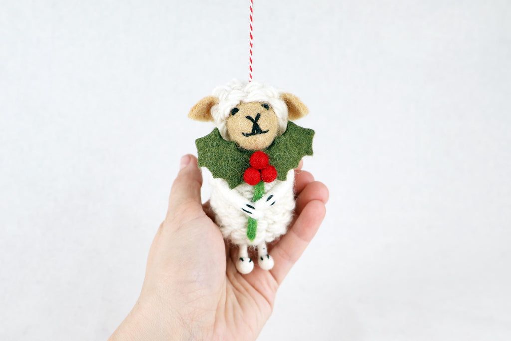 Weihnachtsanhänger Schaf I Christbaumschmuck I Weihnachtsdeko I Winter Weihnachtsbaum I Weihnachtsschaf
