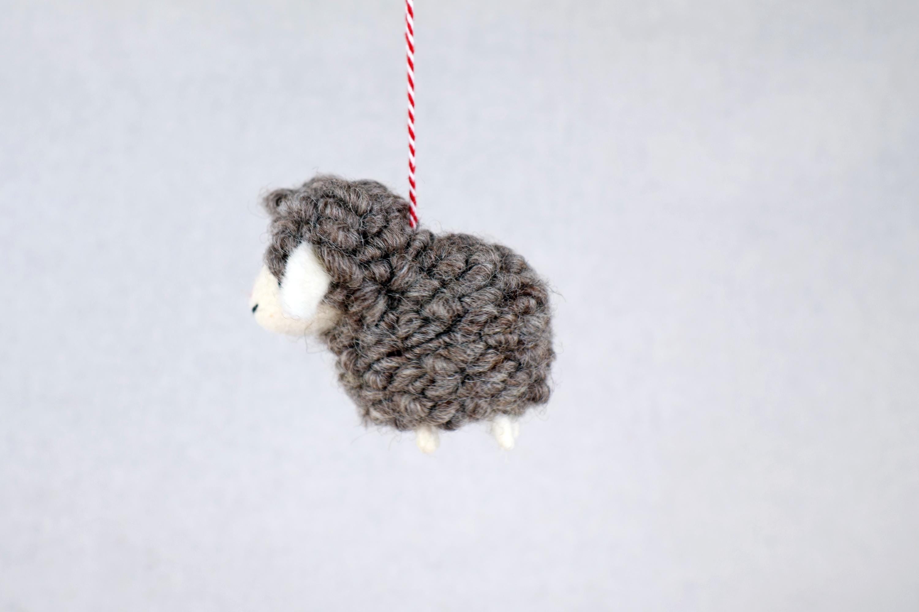 Weihnachtsanhänger Schaf grauI Christbaumschmuck Weihnachtsdeko I Winter Weihnachtsbaum I Weihnachtsschaf