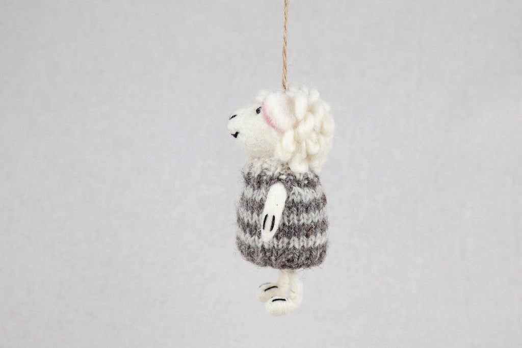 Weihnachtsanhänger Schaf in Pullover I Christbaumschmuck I Weihnachtsdeko I Winter Weihnachtsbaum I Weihnachtsschaf