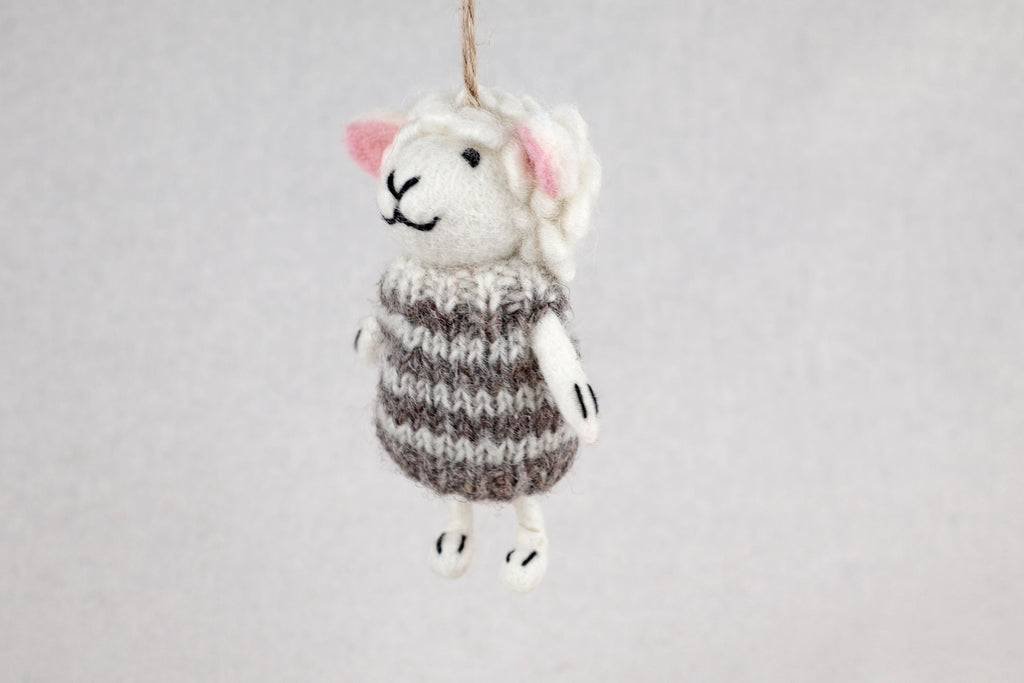 Weihnachtsanhänger Schaf in Pullover I Christbaumschmuck I Weihnachtsdeko I Winter Weihnachtsbaum I Weihnachtsschaf