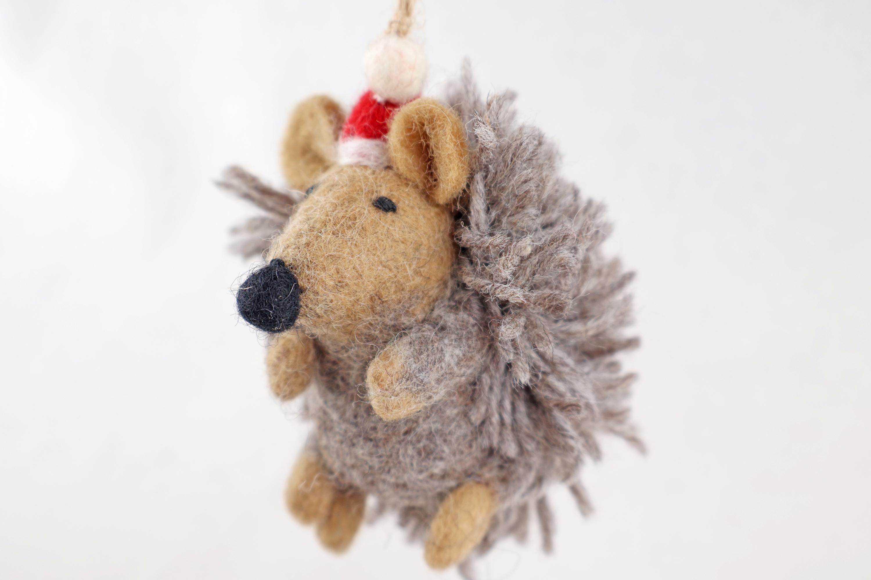 Weihnachtsanhänger Igel I Christbaumschmuck I Weihnachtsdeko I Winter I Weihnachtsbaum I Weihnachtigel I Filz Deko Weihnachten